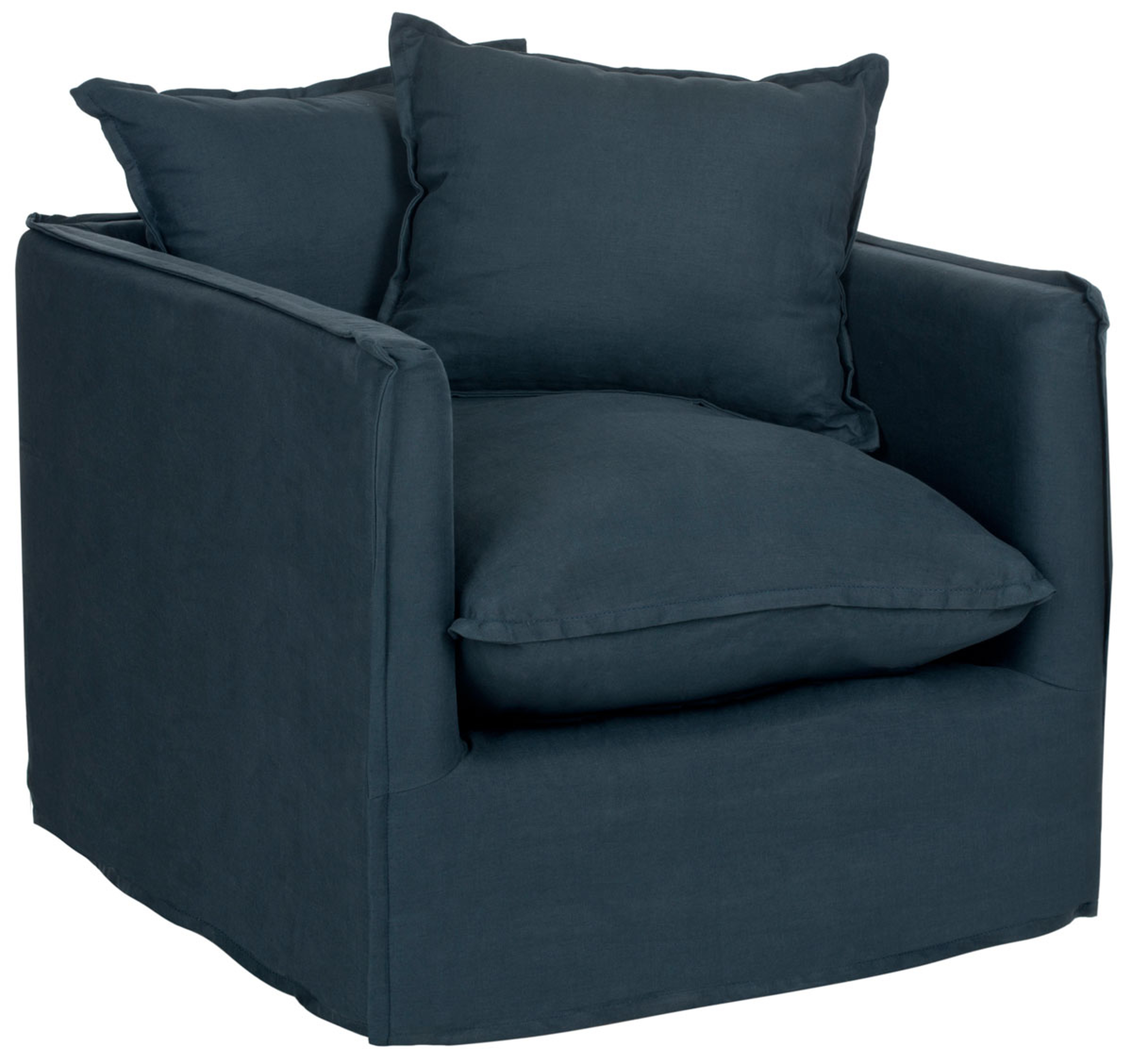 Joey Arm Chair - Blue/Black - Arlo Home - Arlo Home