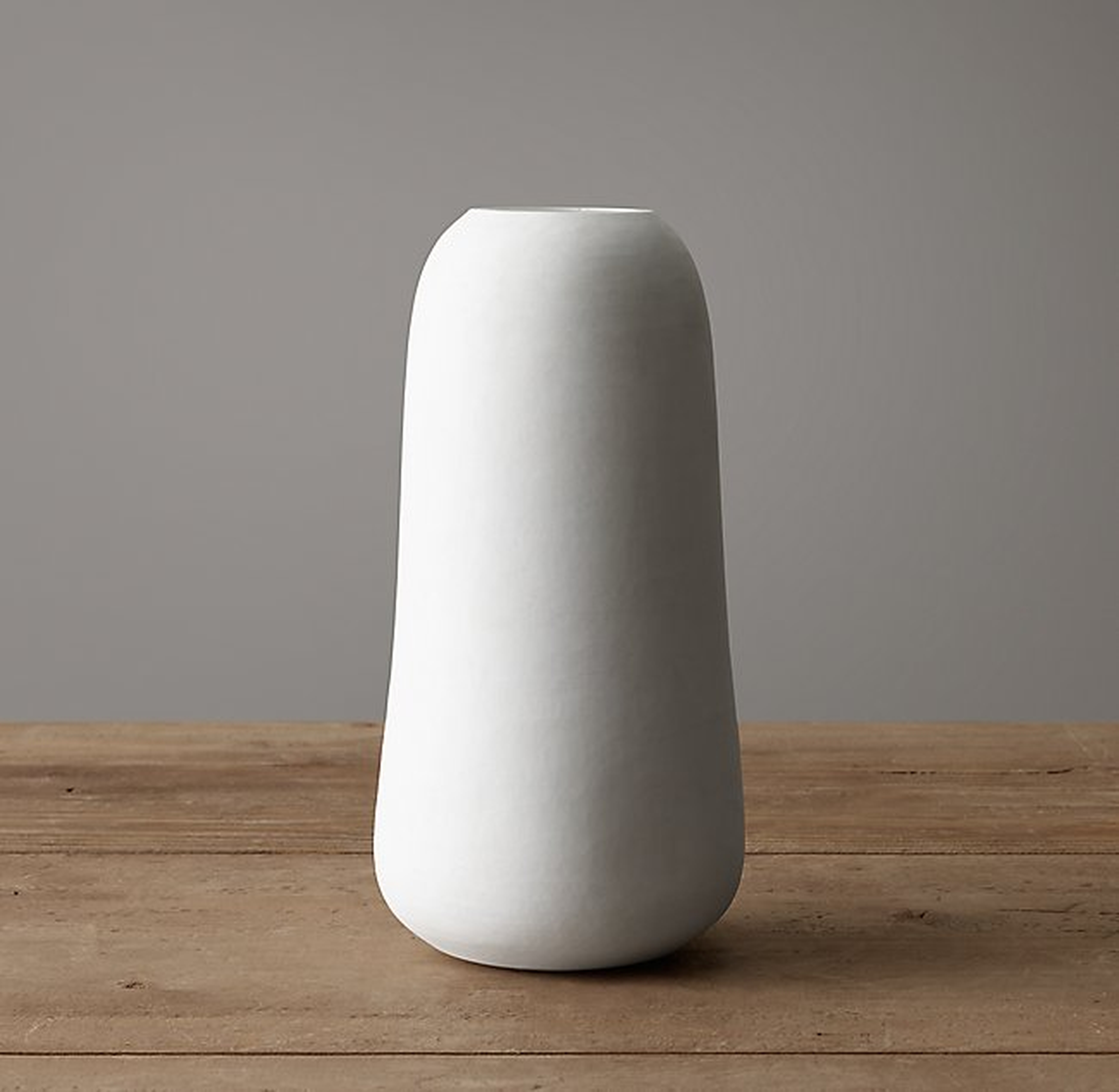 Matte White Glass Vase - RH