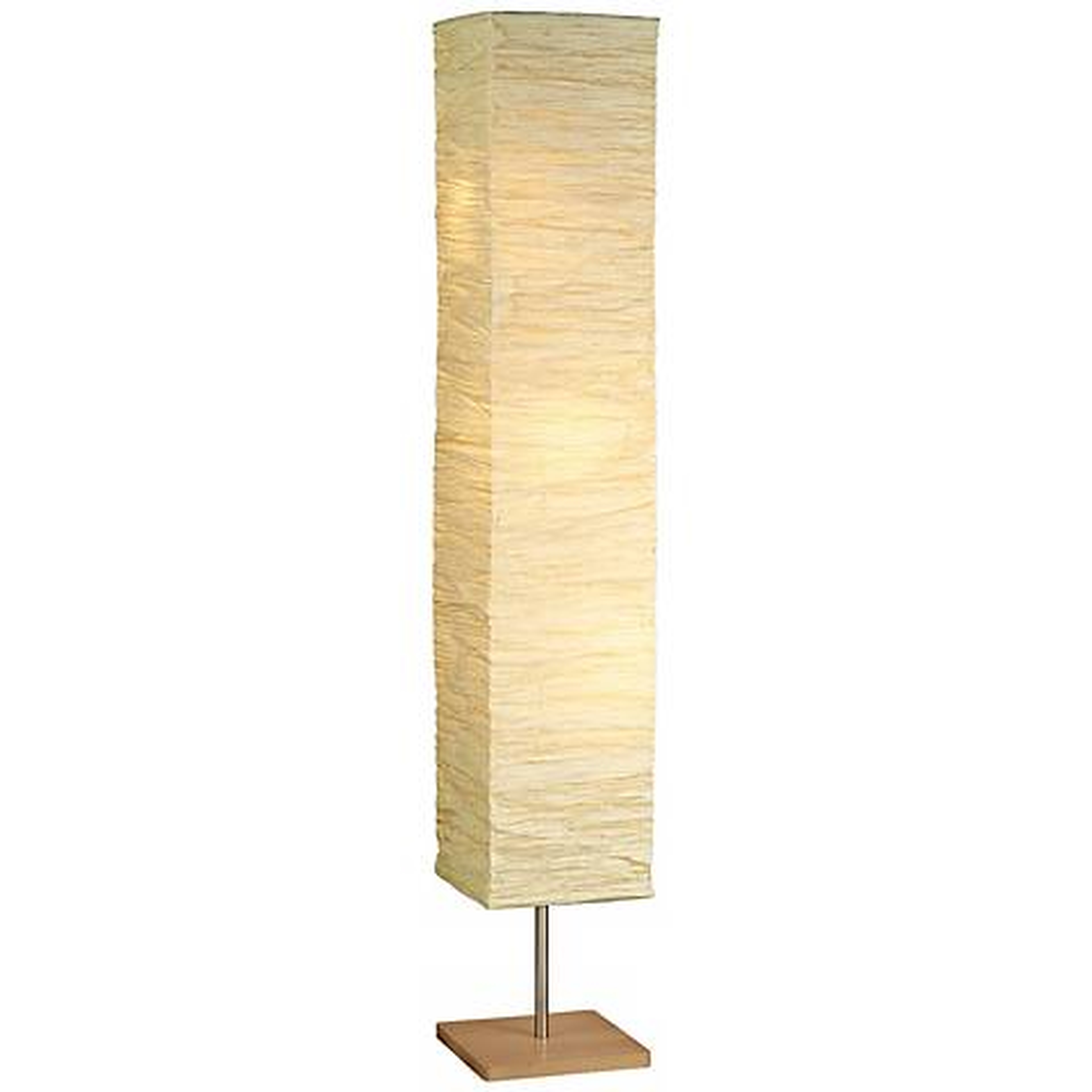 Crinkle Paper Square Floor Lamp - Lamps Plus