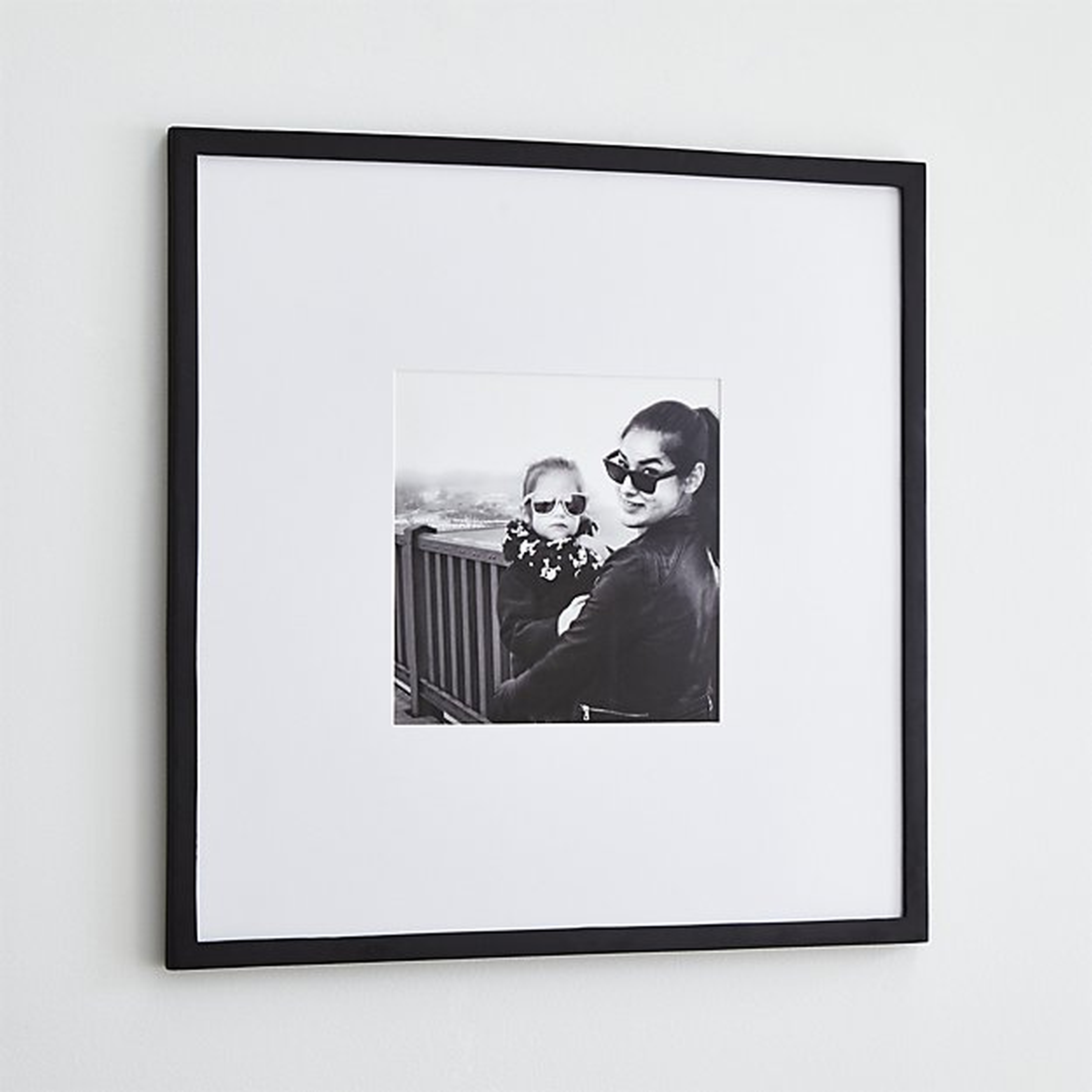 Matte Black 11x11 Wall Frame - Crate and Barrel