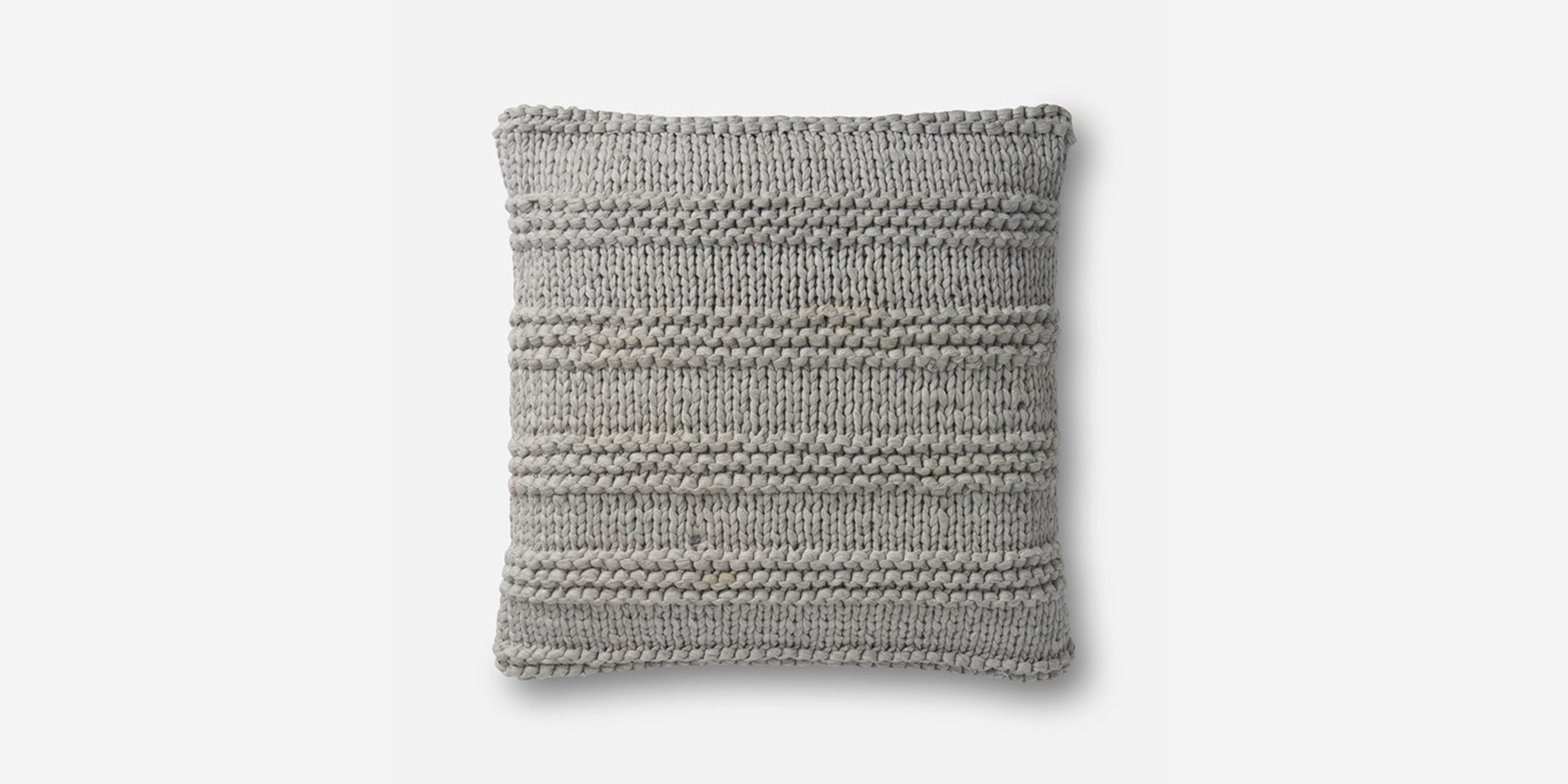 P1041 MH GREY Pillow - Loloi Rugs