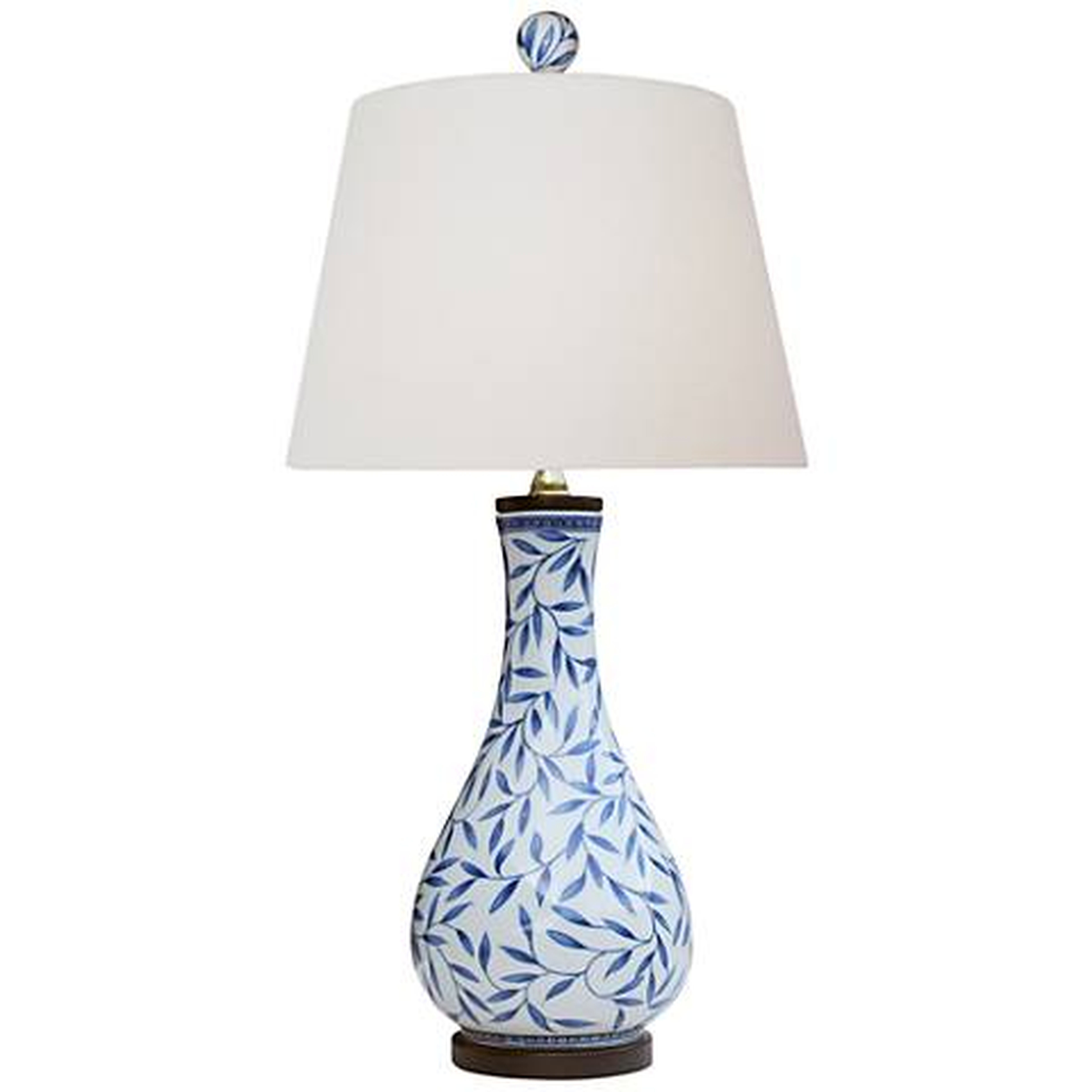 Yangtze Blue and White Porcelain Vase Table Lamp - Lamps Plus