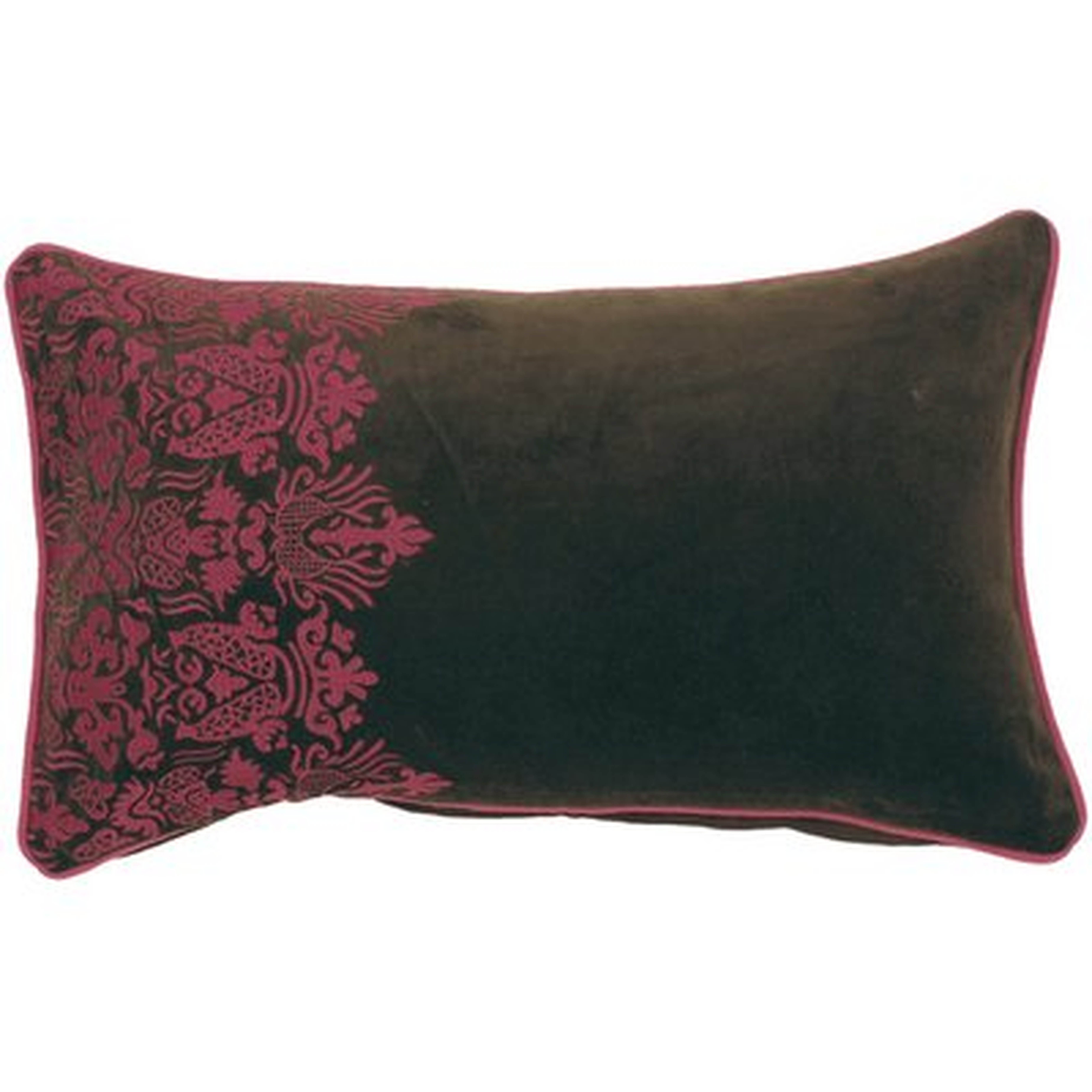 Adonay Smooth Suzani Cotton Lumbar Pillow - Wayfair