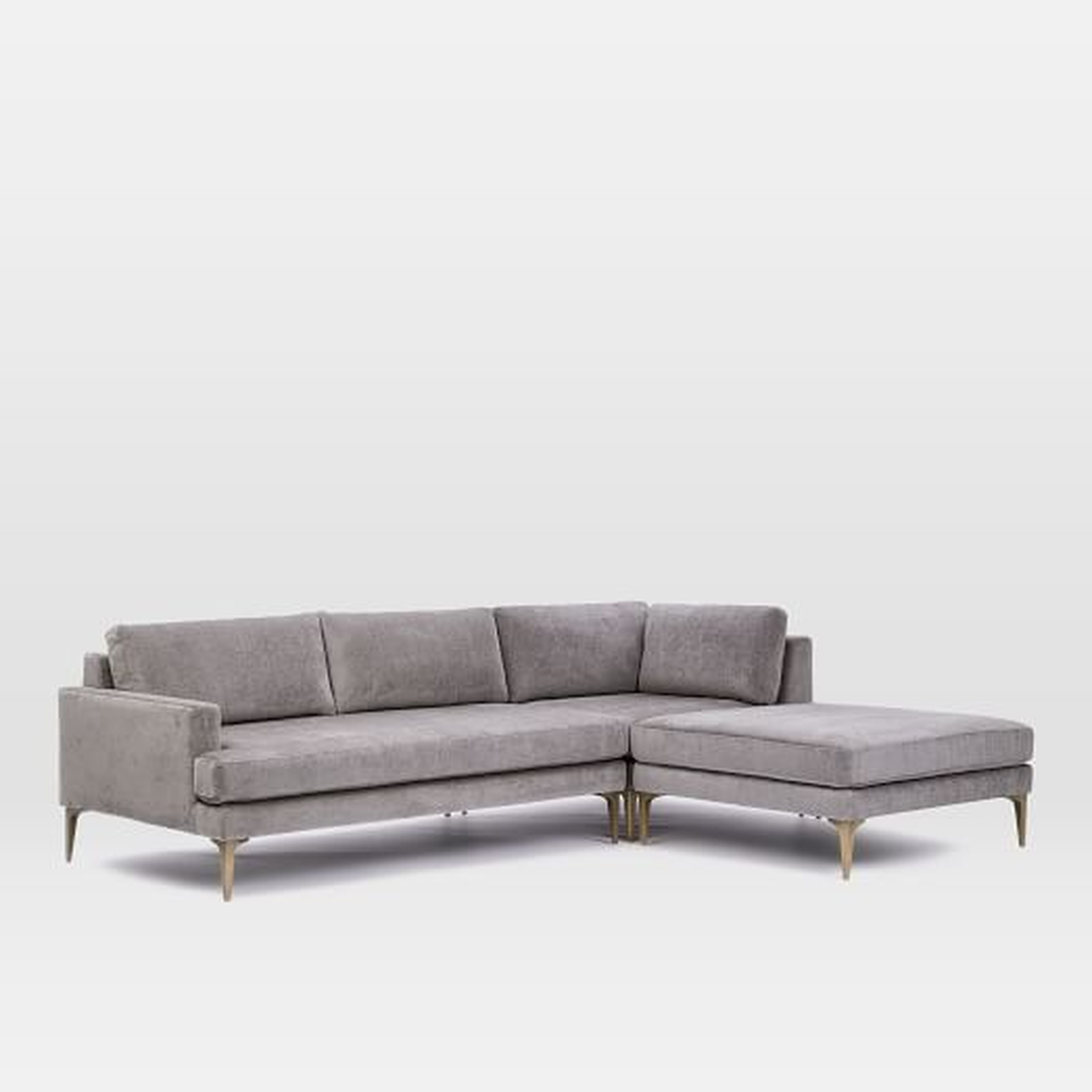 Andes 3-Piece Chaise Sectional - West Elm