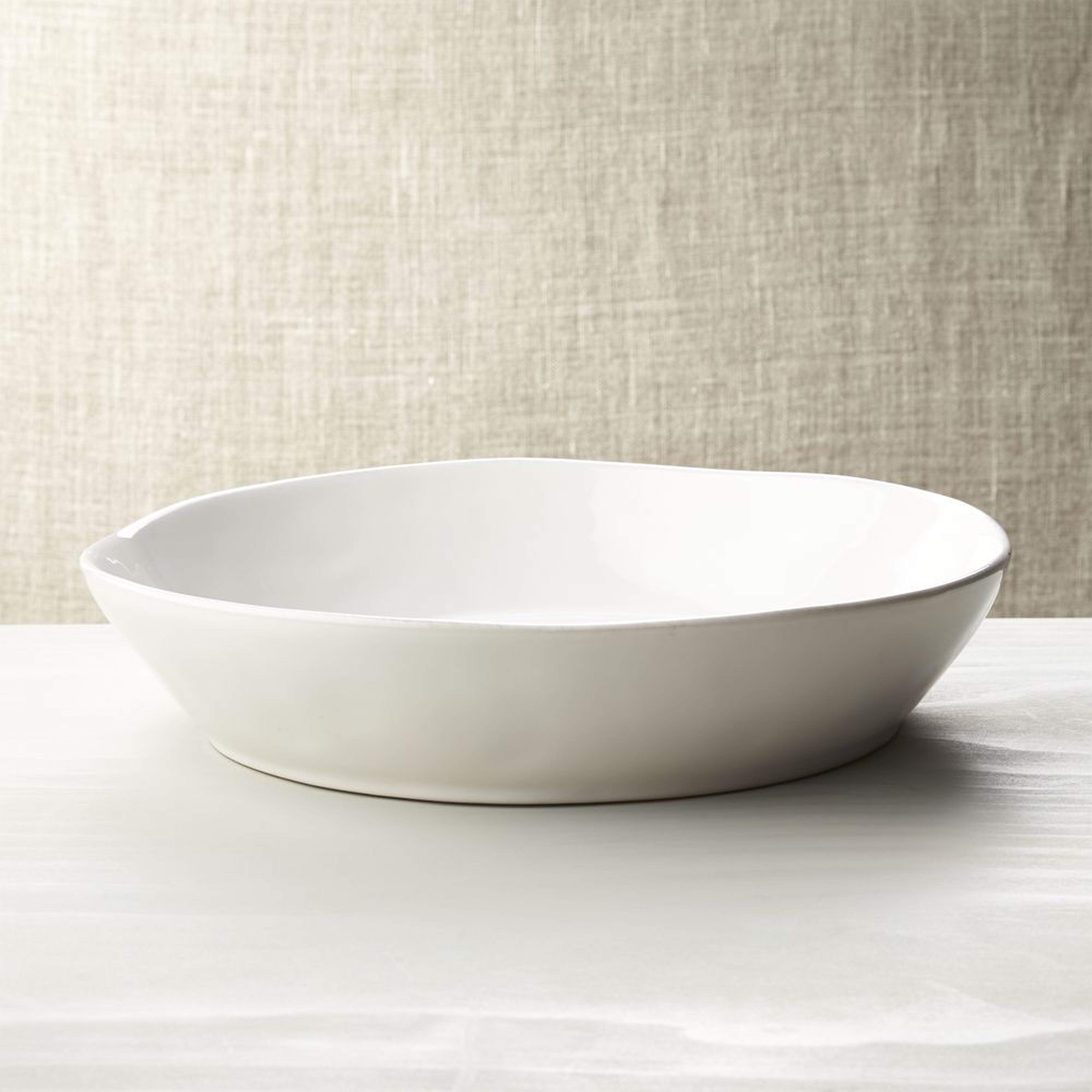 Marin Centerpiece Bowl, White, 13.5" - Crate and Barrel
