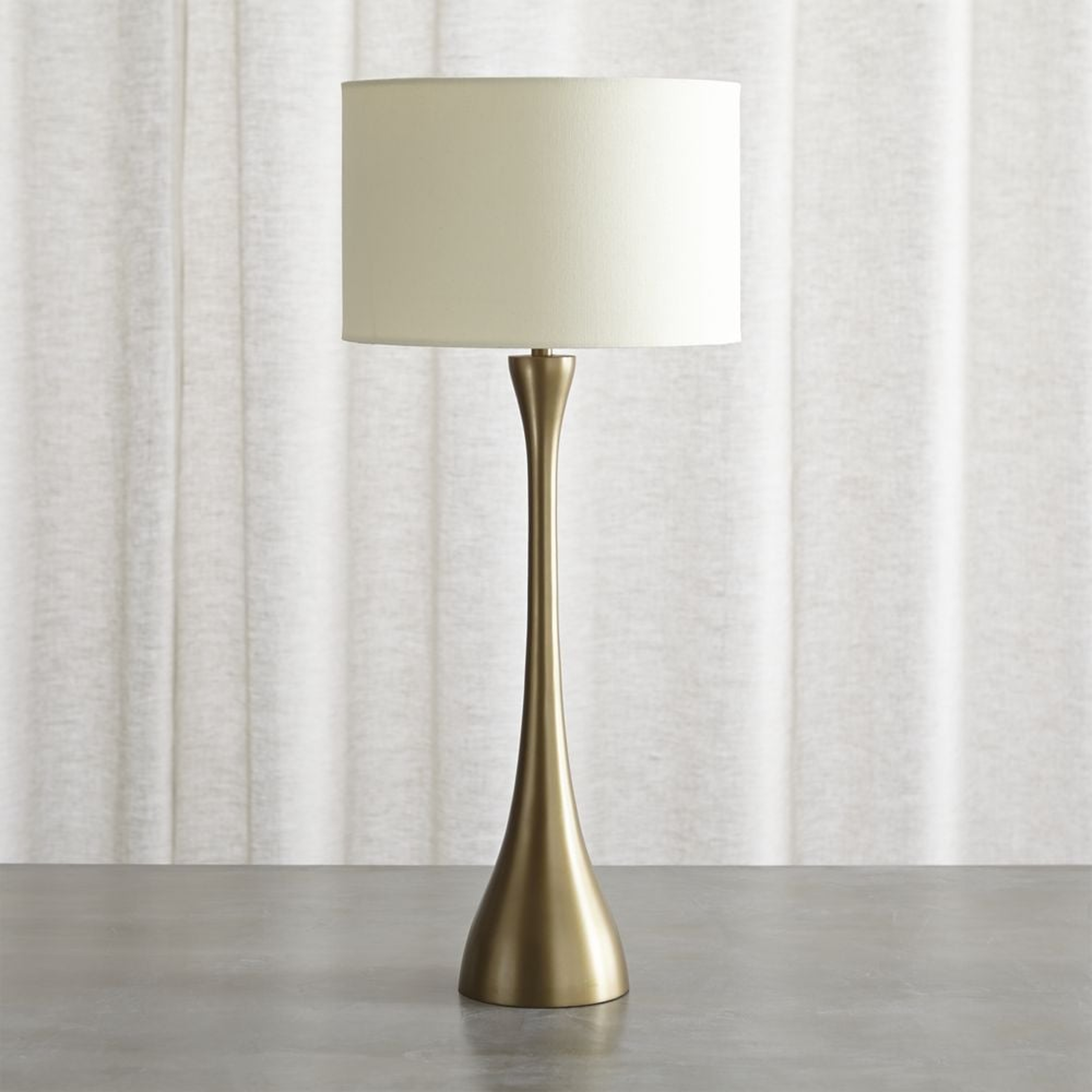 Melrose Brass Table Lamp - Crate and Barrel