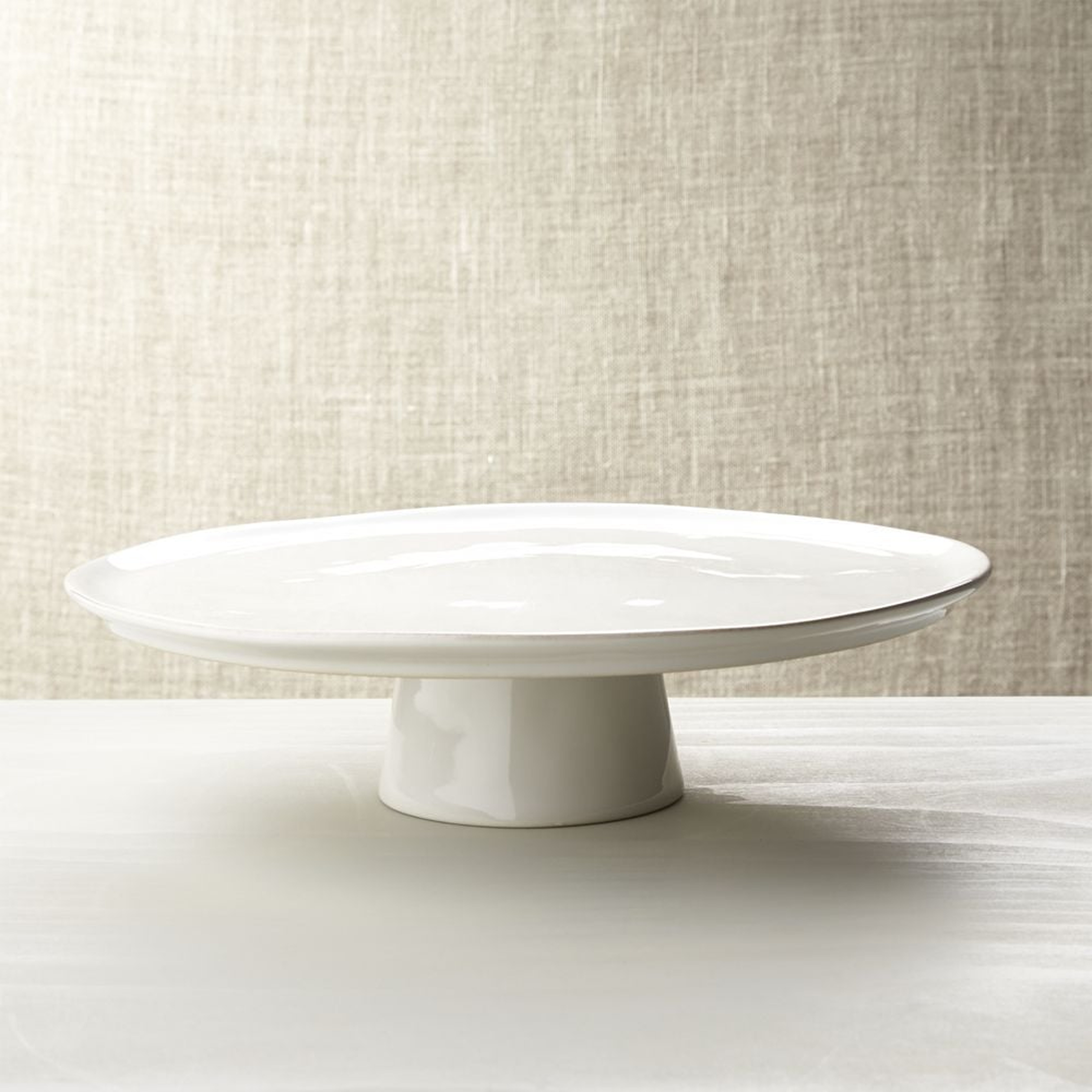 Marin White Large Pedestal Cake Stand - Crate and Barrel