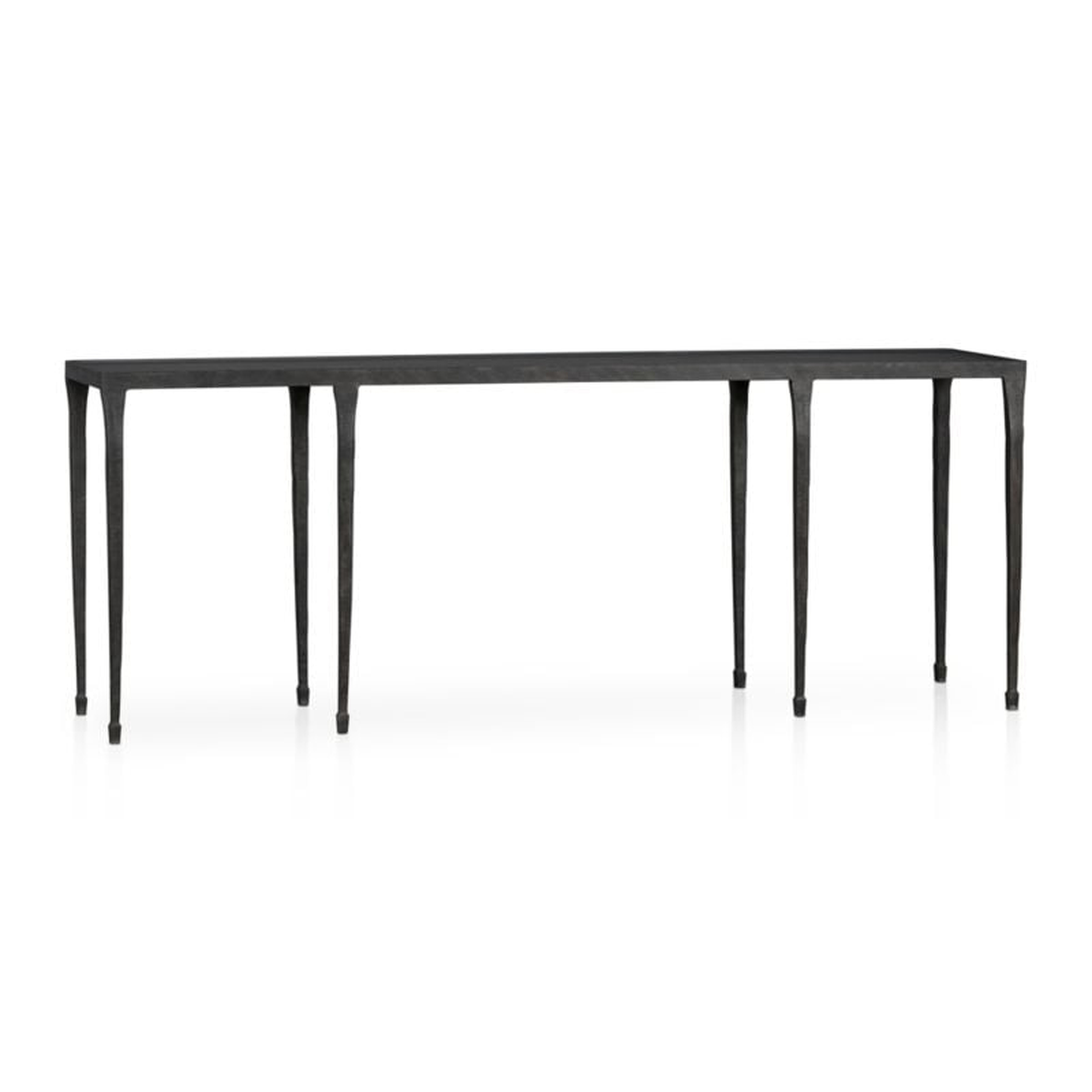 Silviano 84" Iron Console Table - Crate and Barrel