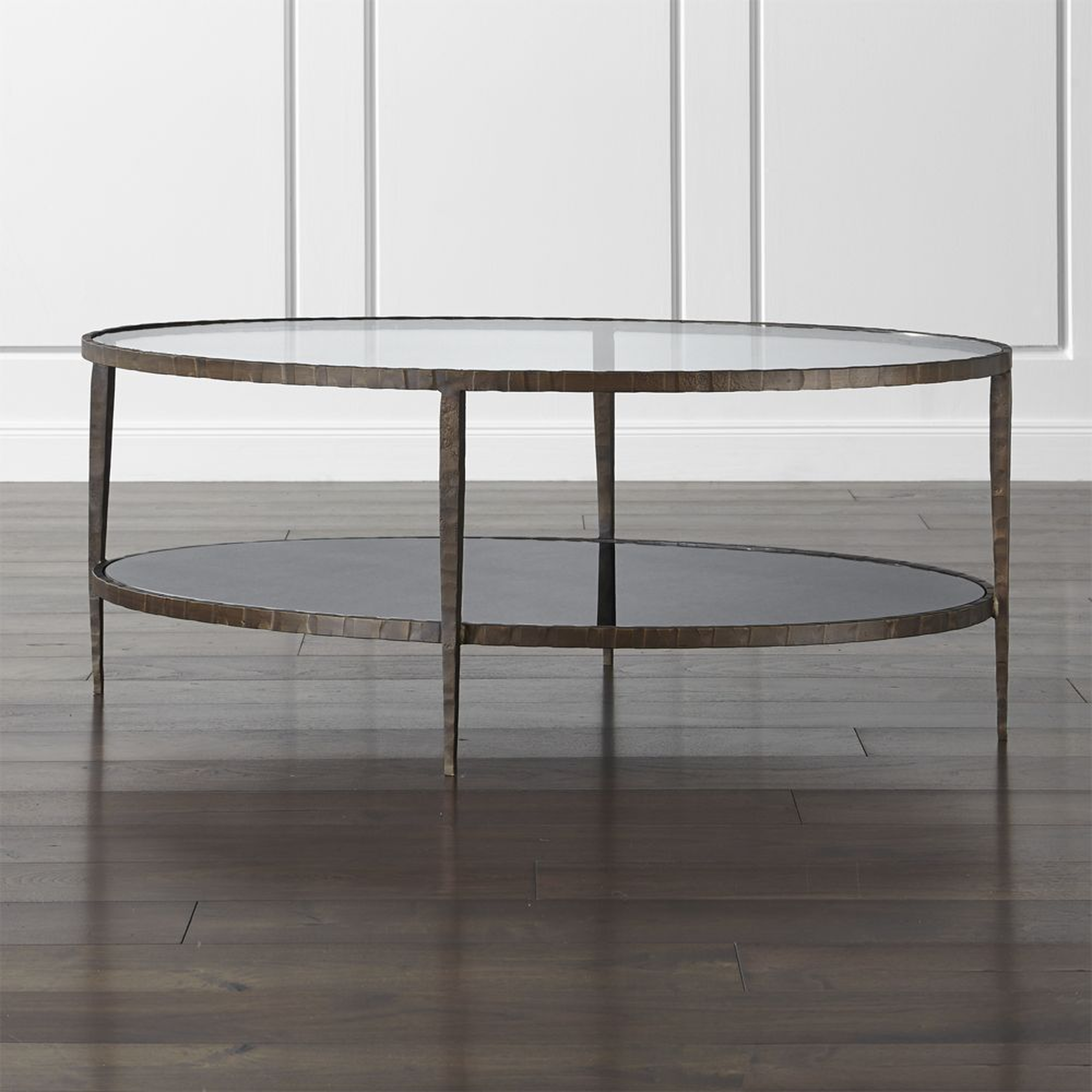 Clairemont Oval Coffee Table - Crate and Barrel