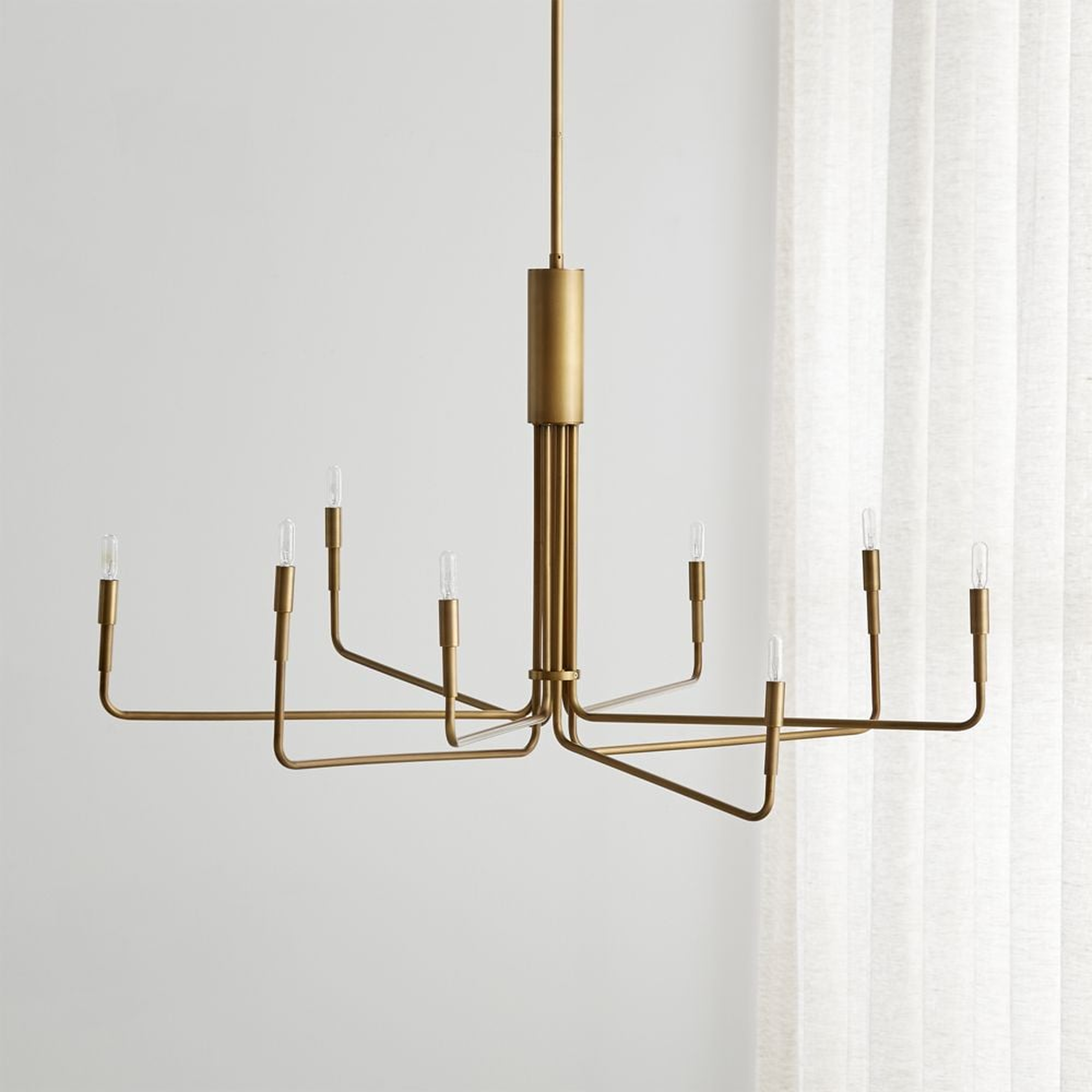 Clive 8-Arm Brass Chandelier Light - Crate and Barrel