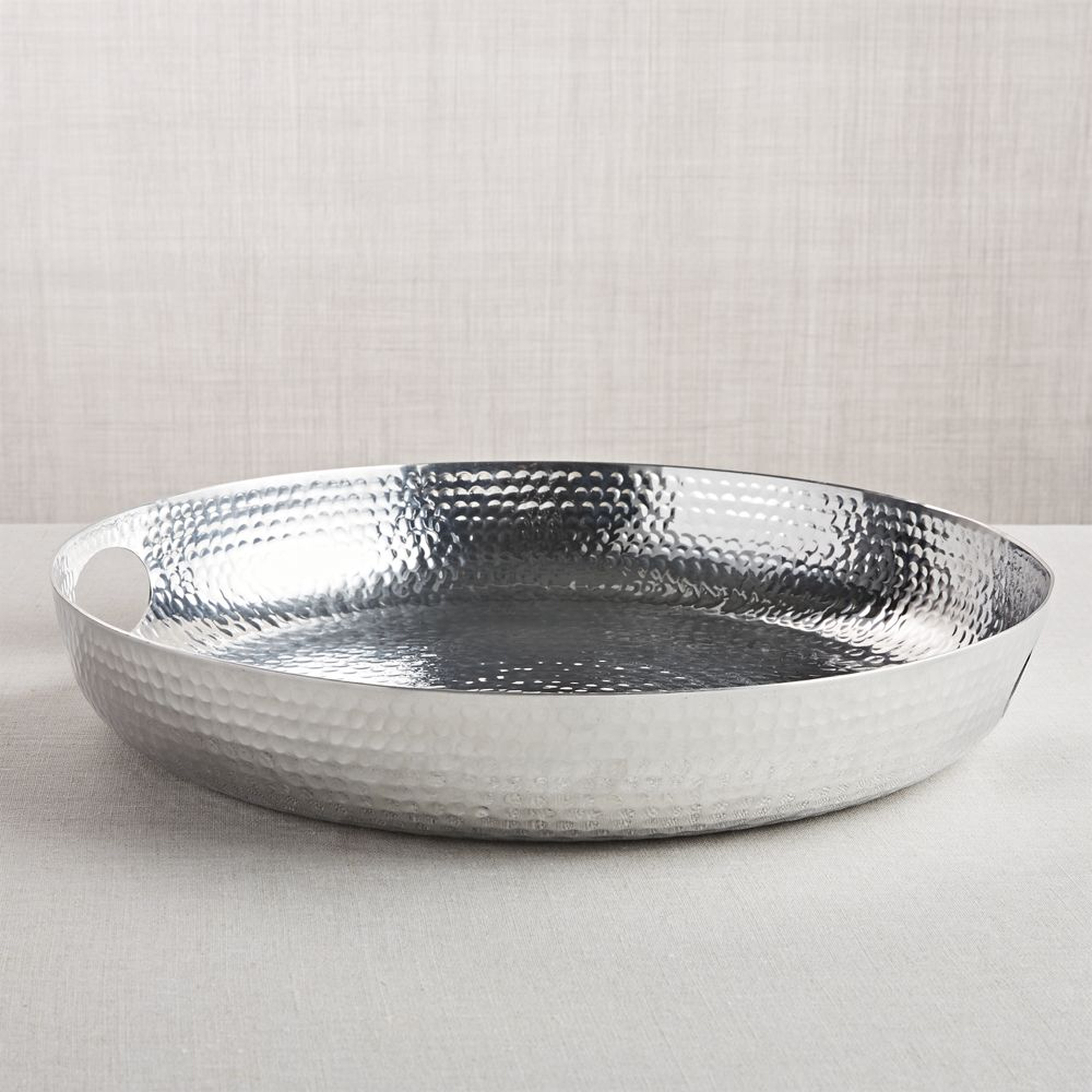 Bash Silver Tray - Crate and Barrel