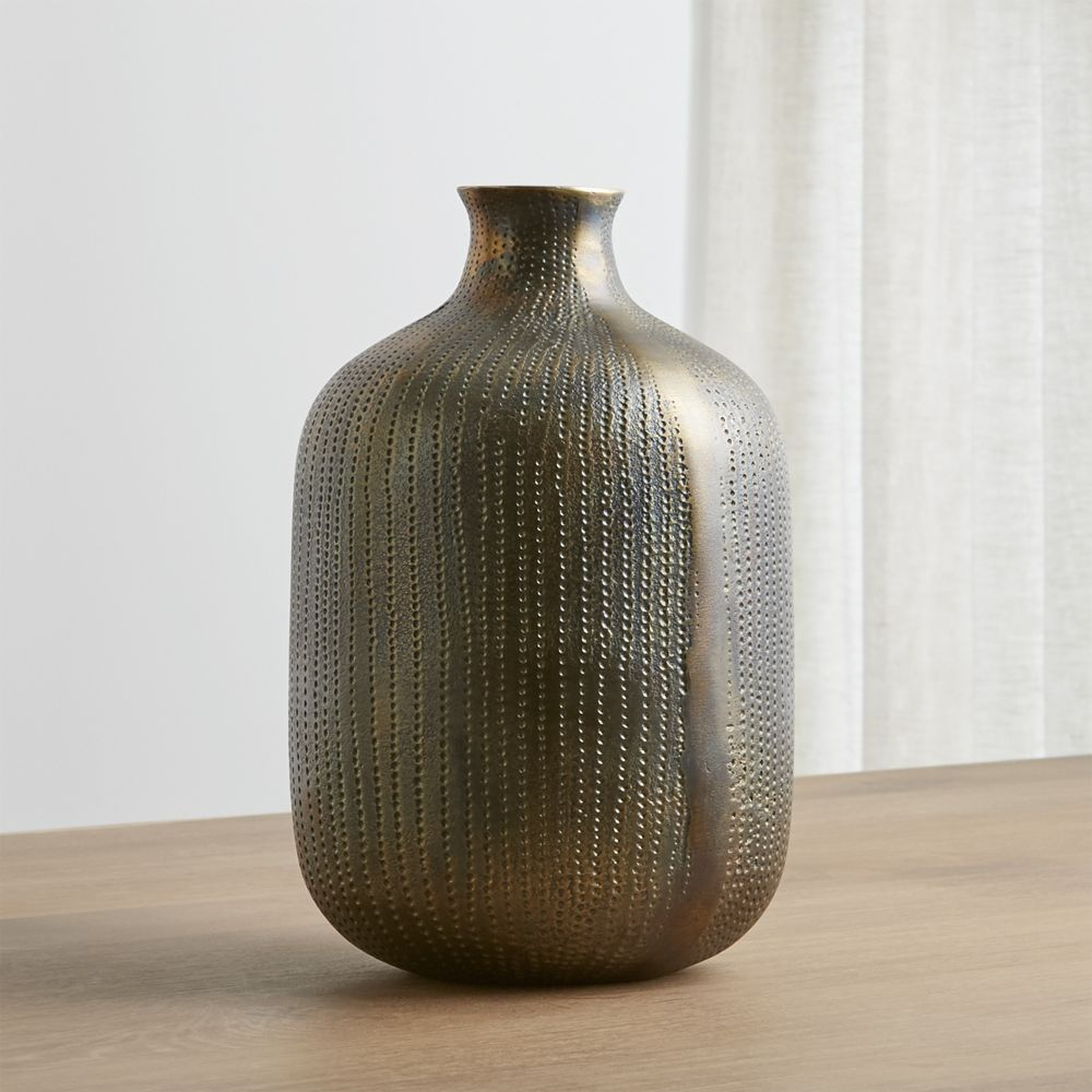 Scout Brass Vase - Crate and Barrel