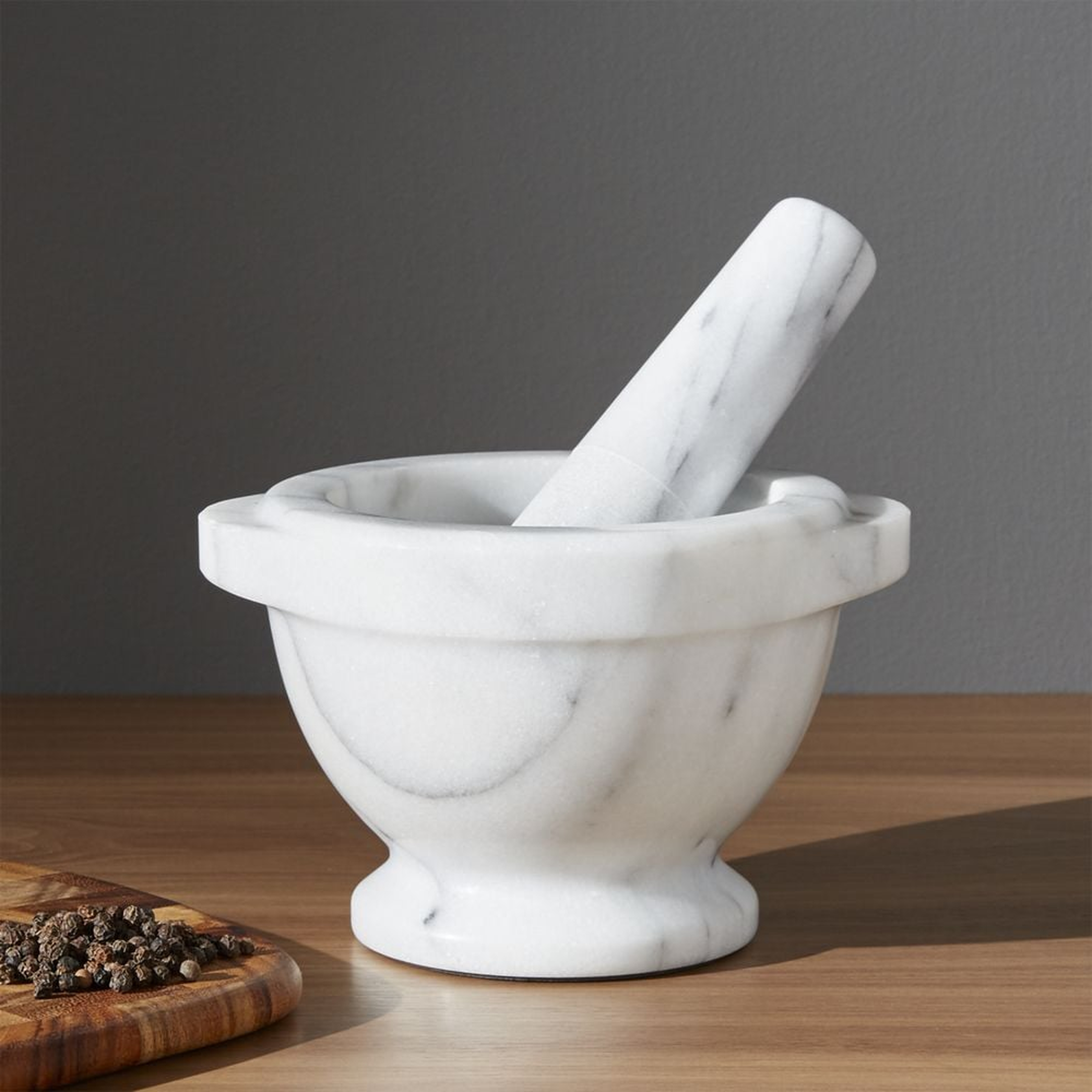 French Kitchen Marble Mortar and Pestle - Crate and Barrel