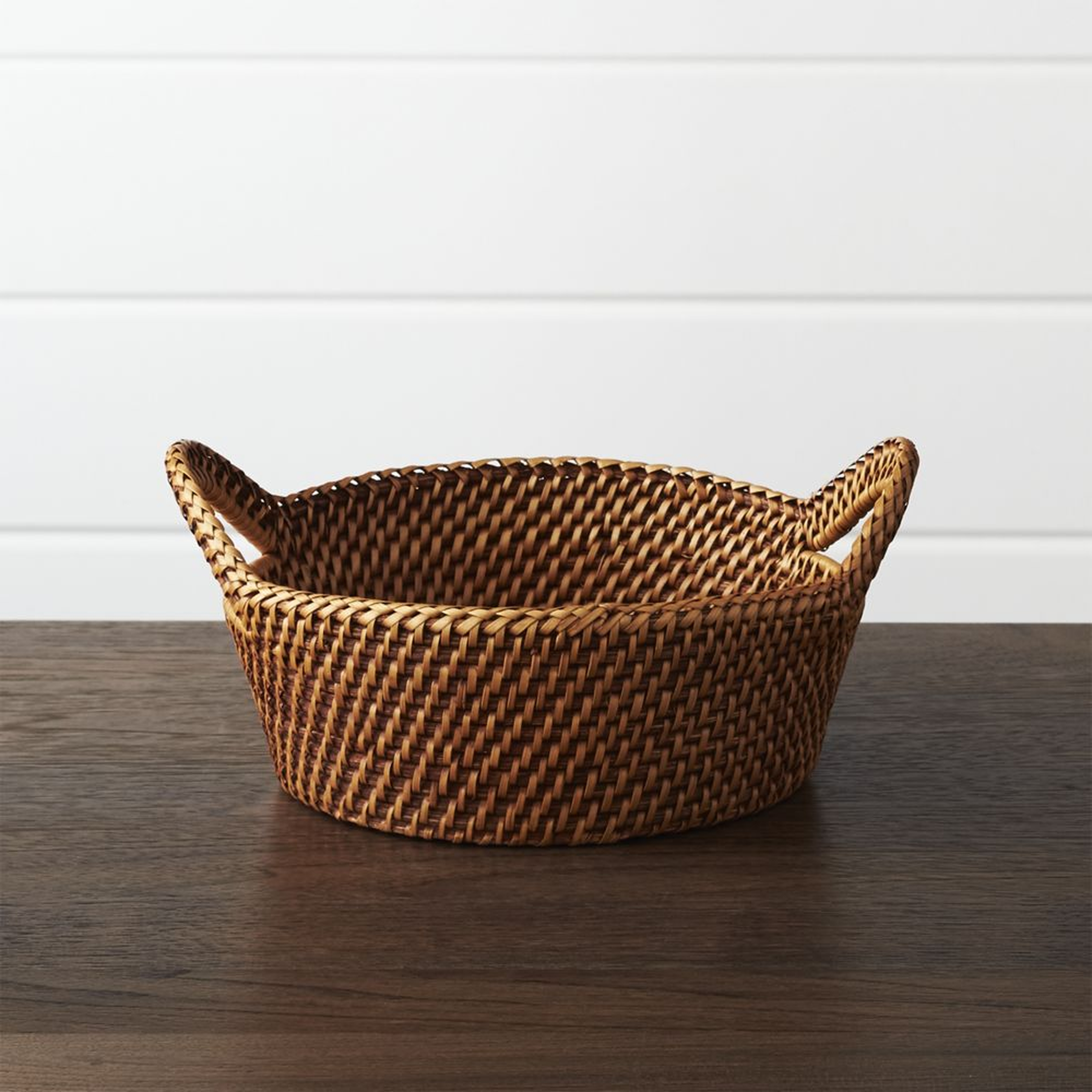 Artesia Small Honey Bread Basket - Crate and Barrel