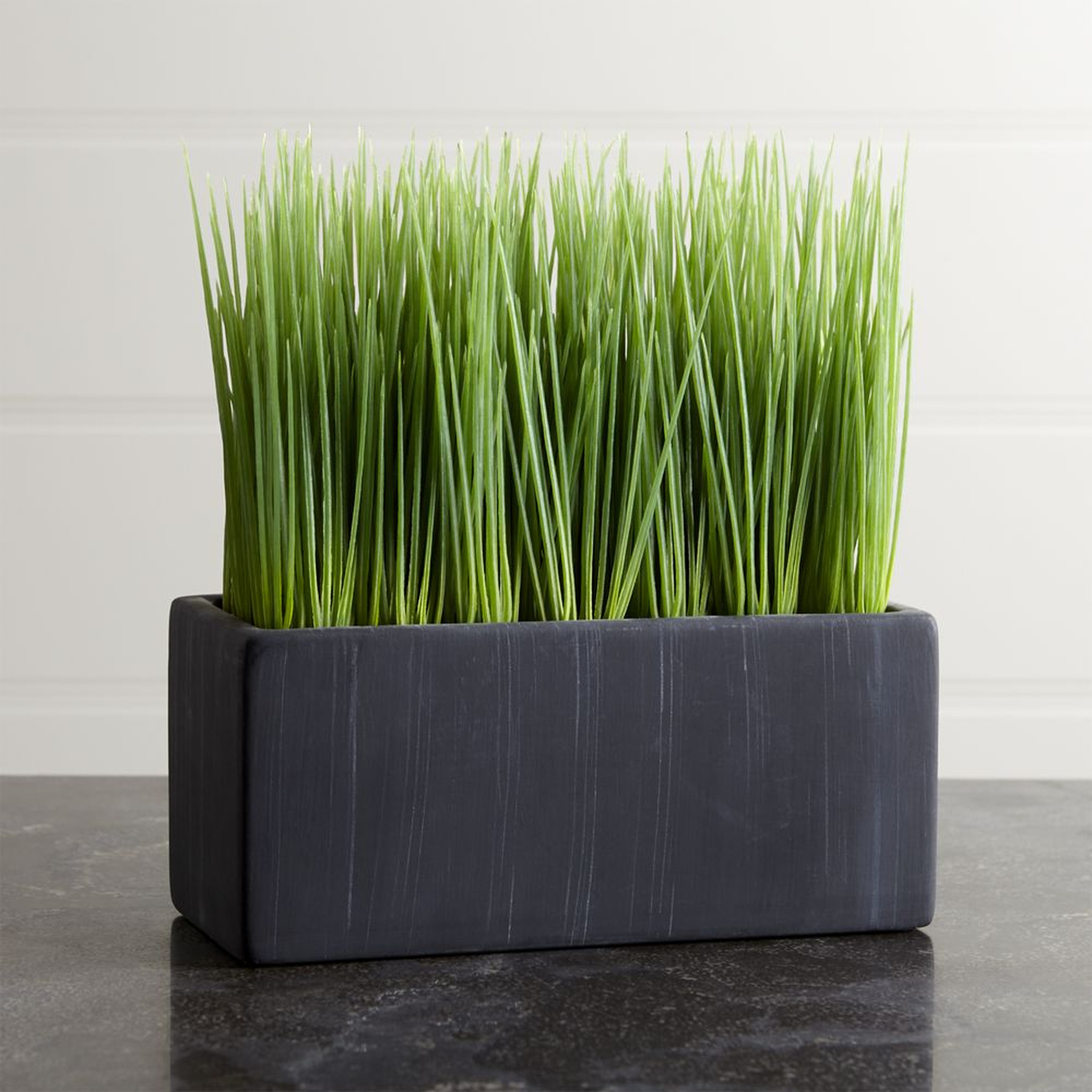 Faux Large Potted Grass - Crate and Barrel