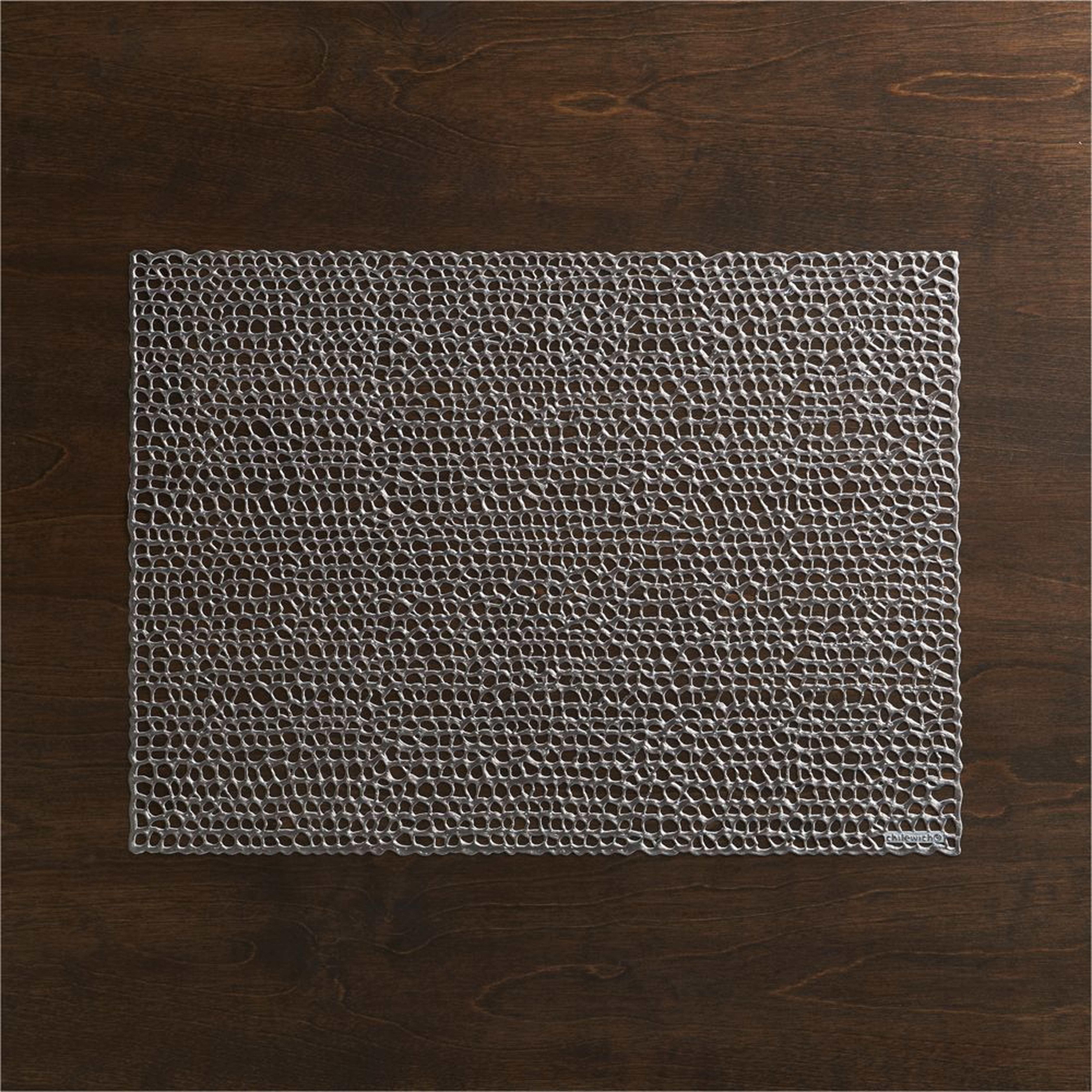 Chilewich ® Gilt Gunmetal Vinyl Placemat - Crate and Barrel