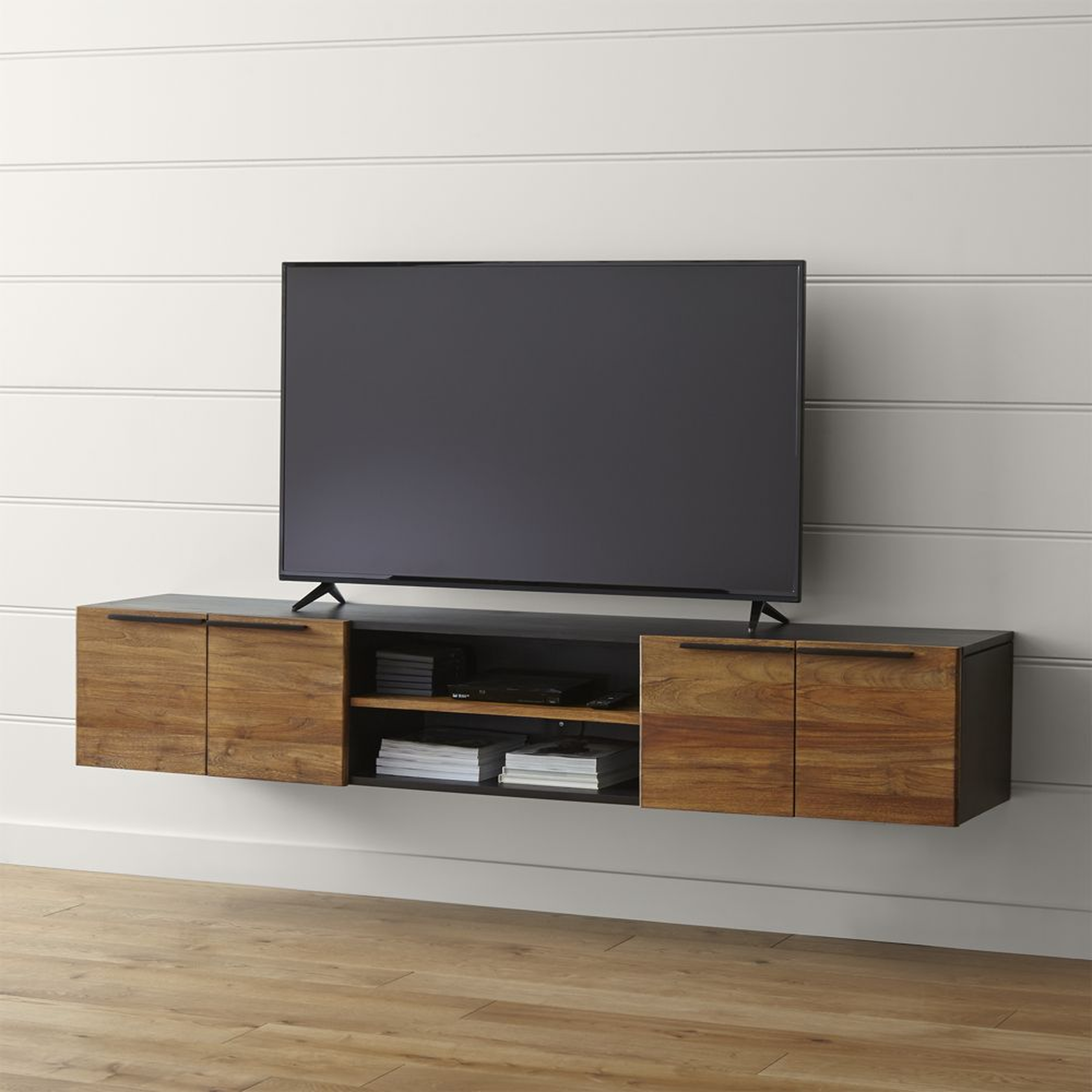 Rigby 80.5" Large Floating Media Console - Crate and Barrel