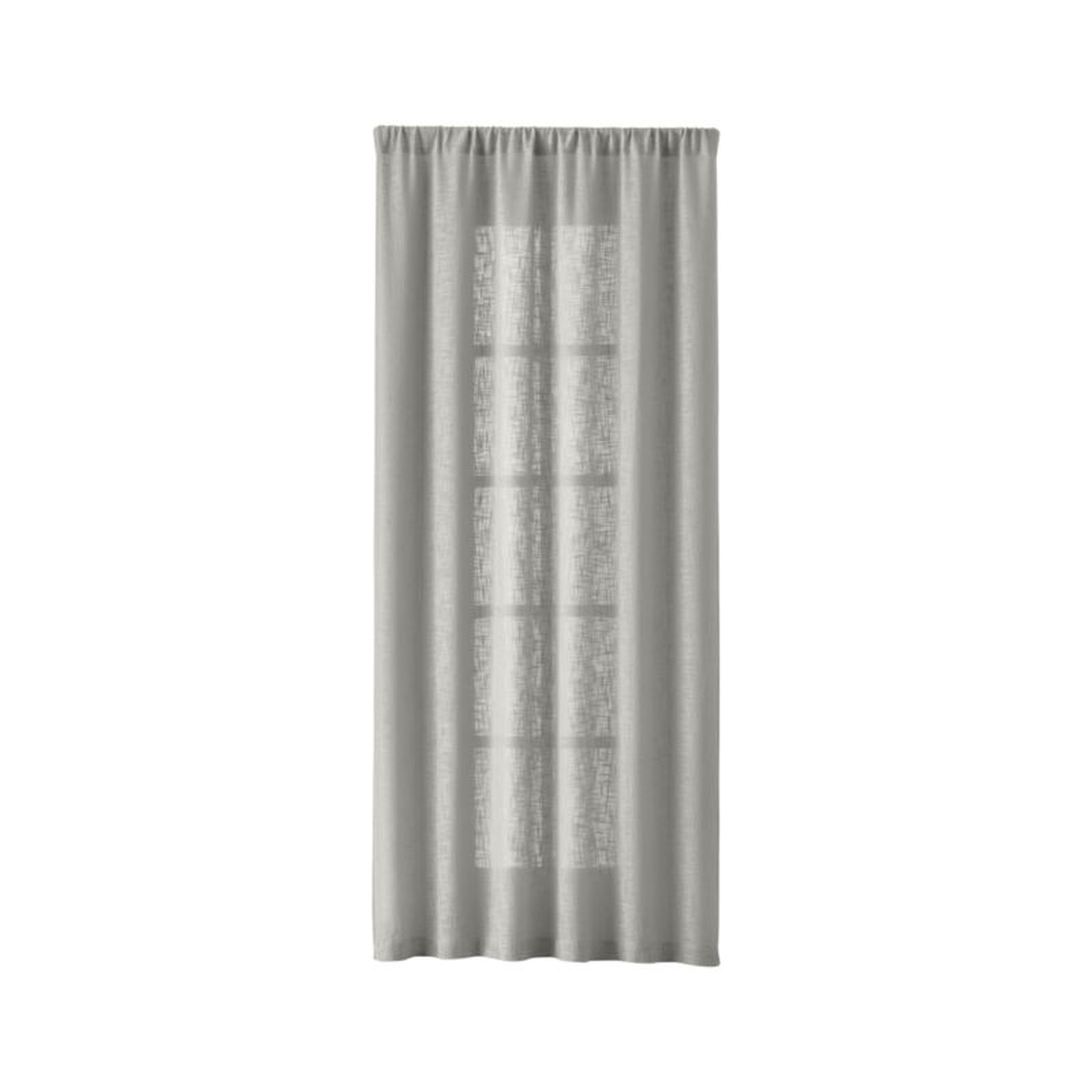 Lindstrom 48"x96" Grey Curtain Panel - Crate and Barrel