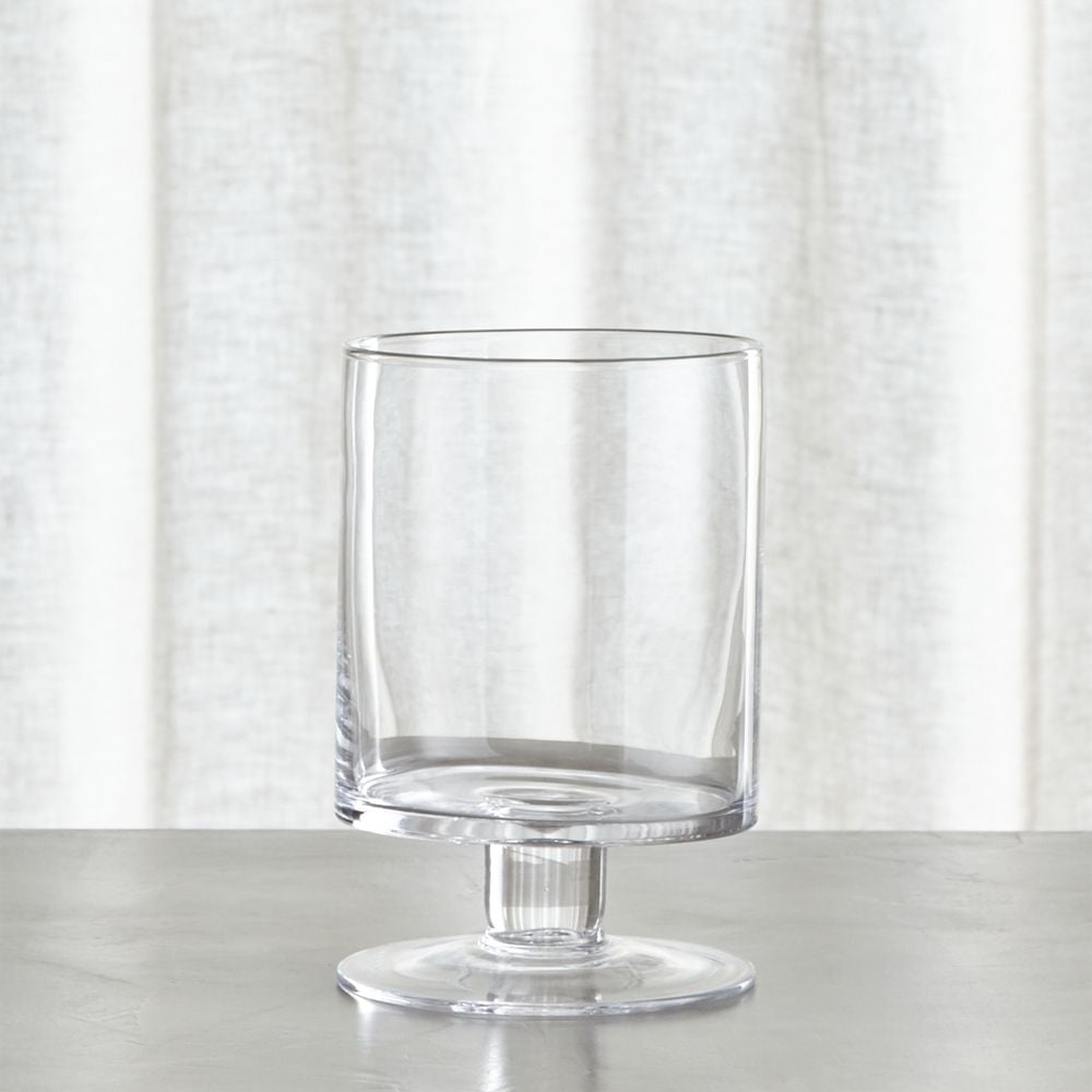 London Clear Hurricane Candle Holder 9" - Crate and Barrel