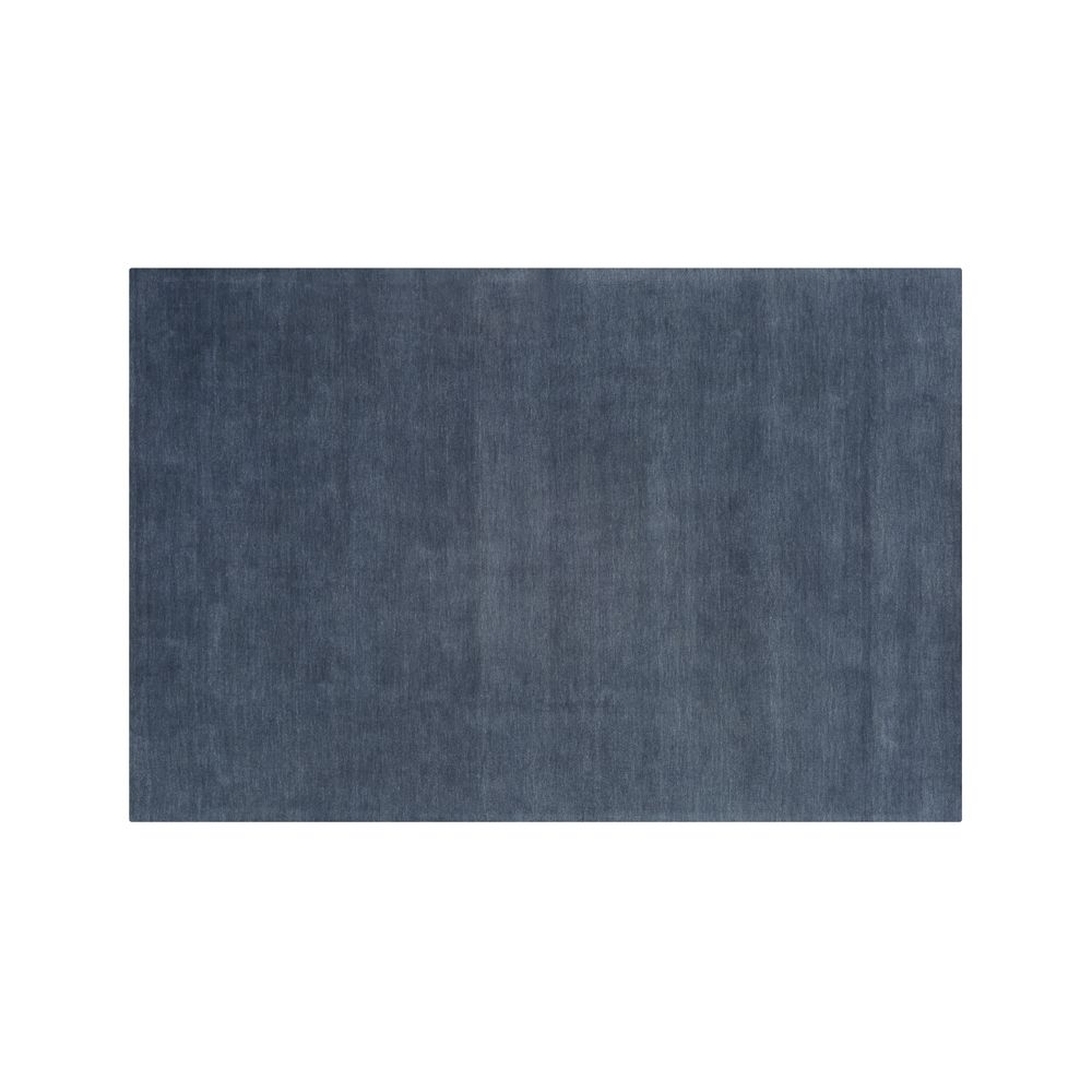 Baxter Blue Wool Area Rug 5'x8' - Crate and Barrel