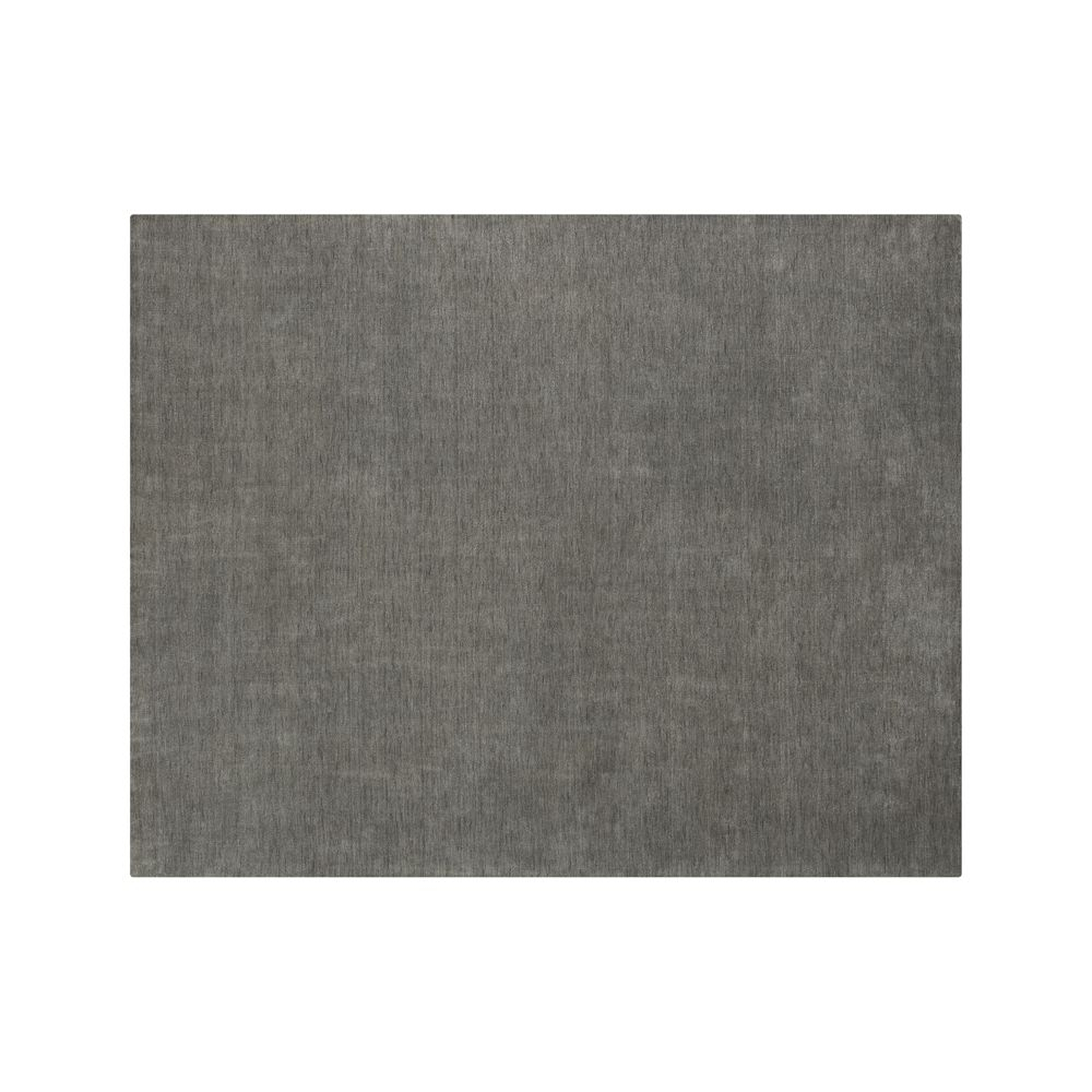 Baxter Grey Wool Area Rug 8'x10' - Crate and Barrel