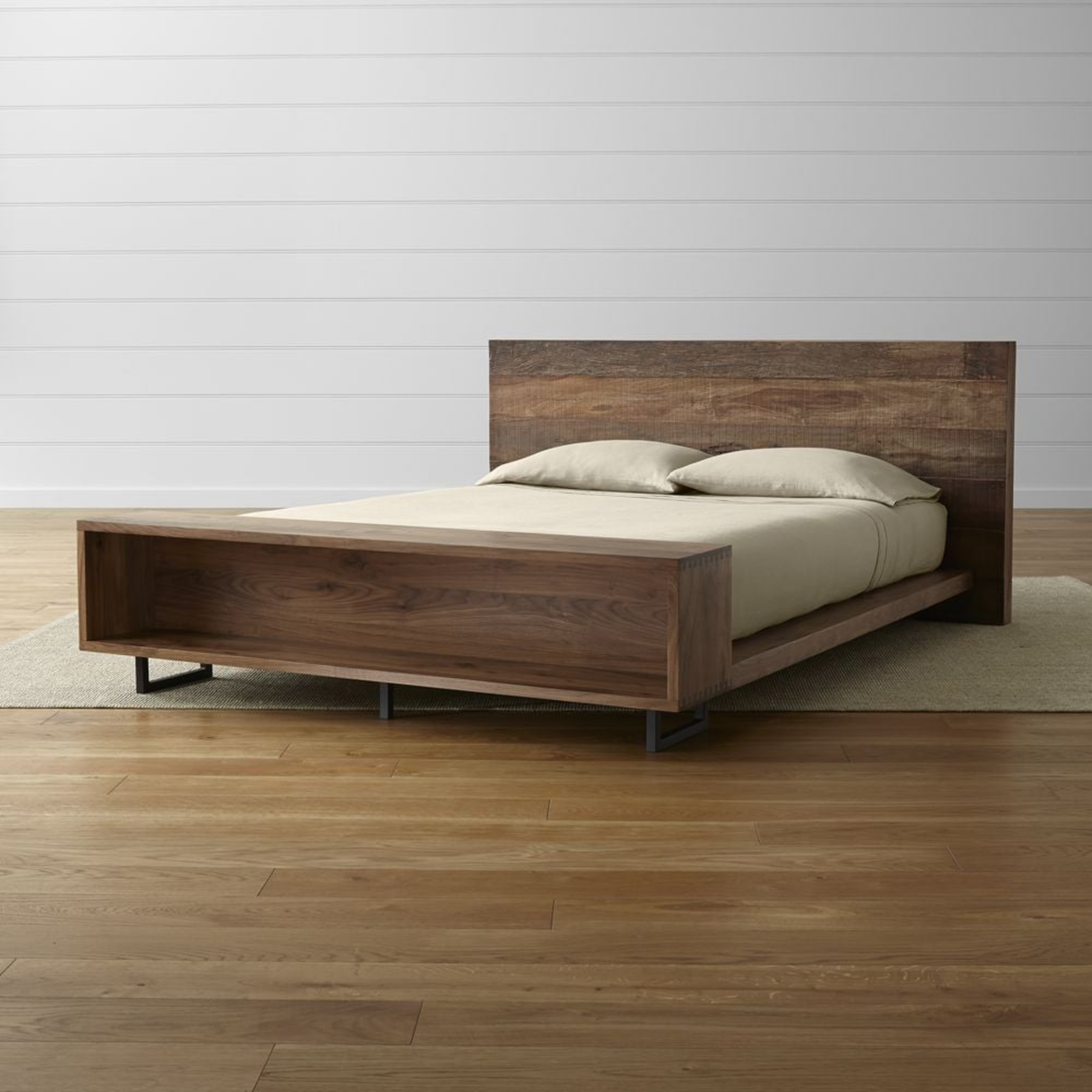 Atwood Queen Bed with Bookcase - Crate and Barrel