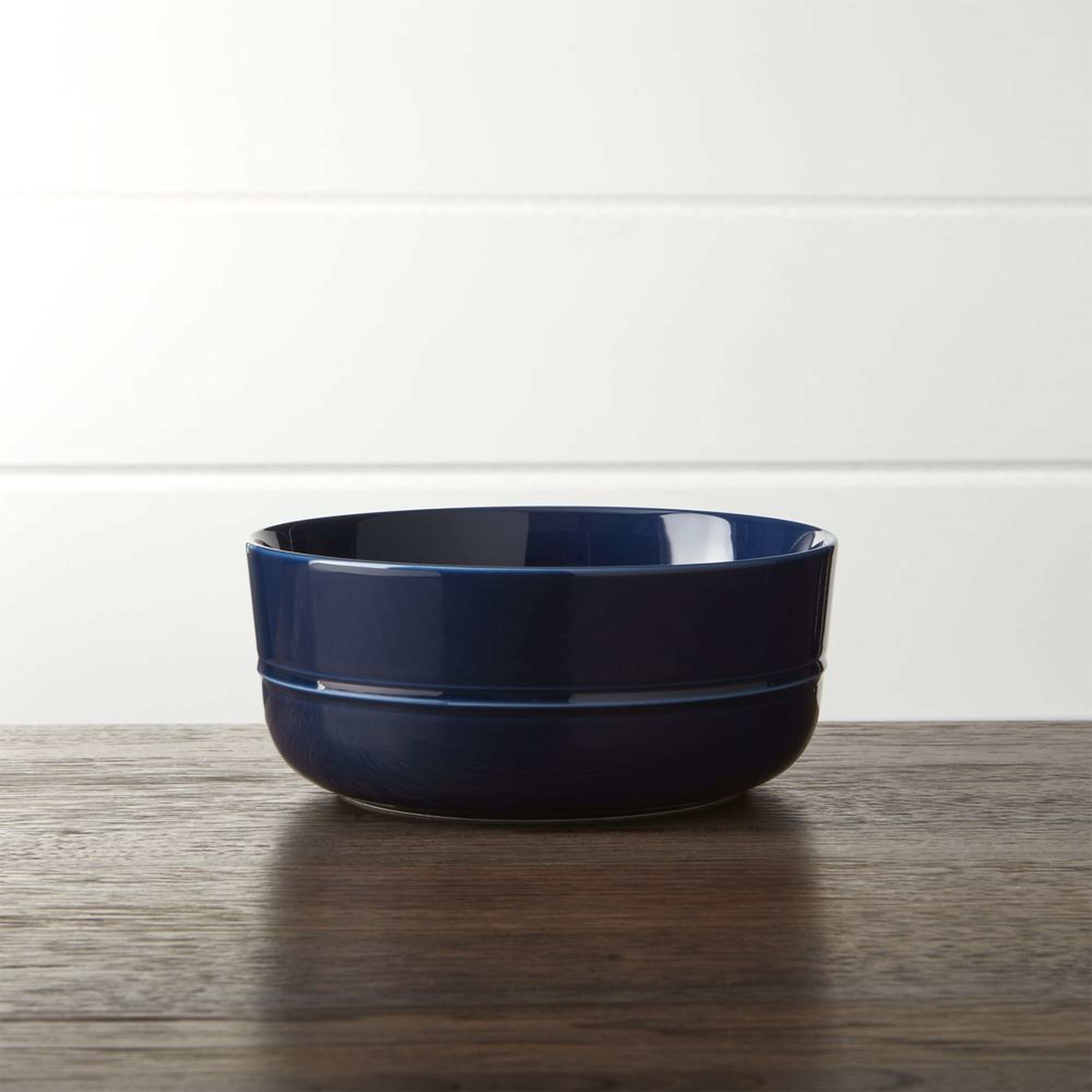 Hue Navy Blue Cereal Bowl - Crate and Barrel
