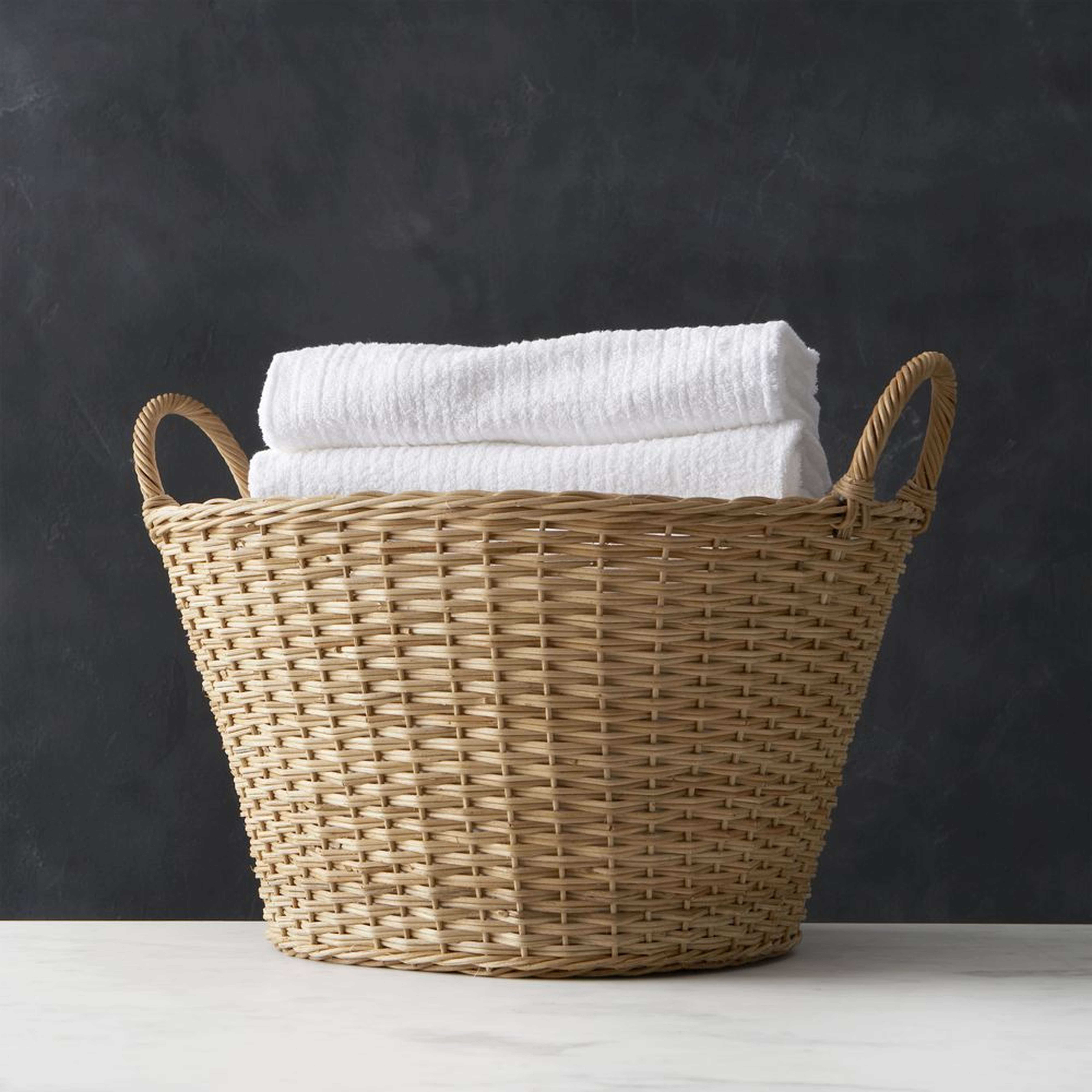 Wicker Laundry Basket - Crate and Barrel
