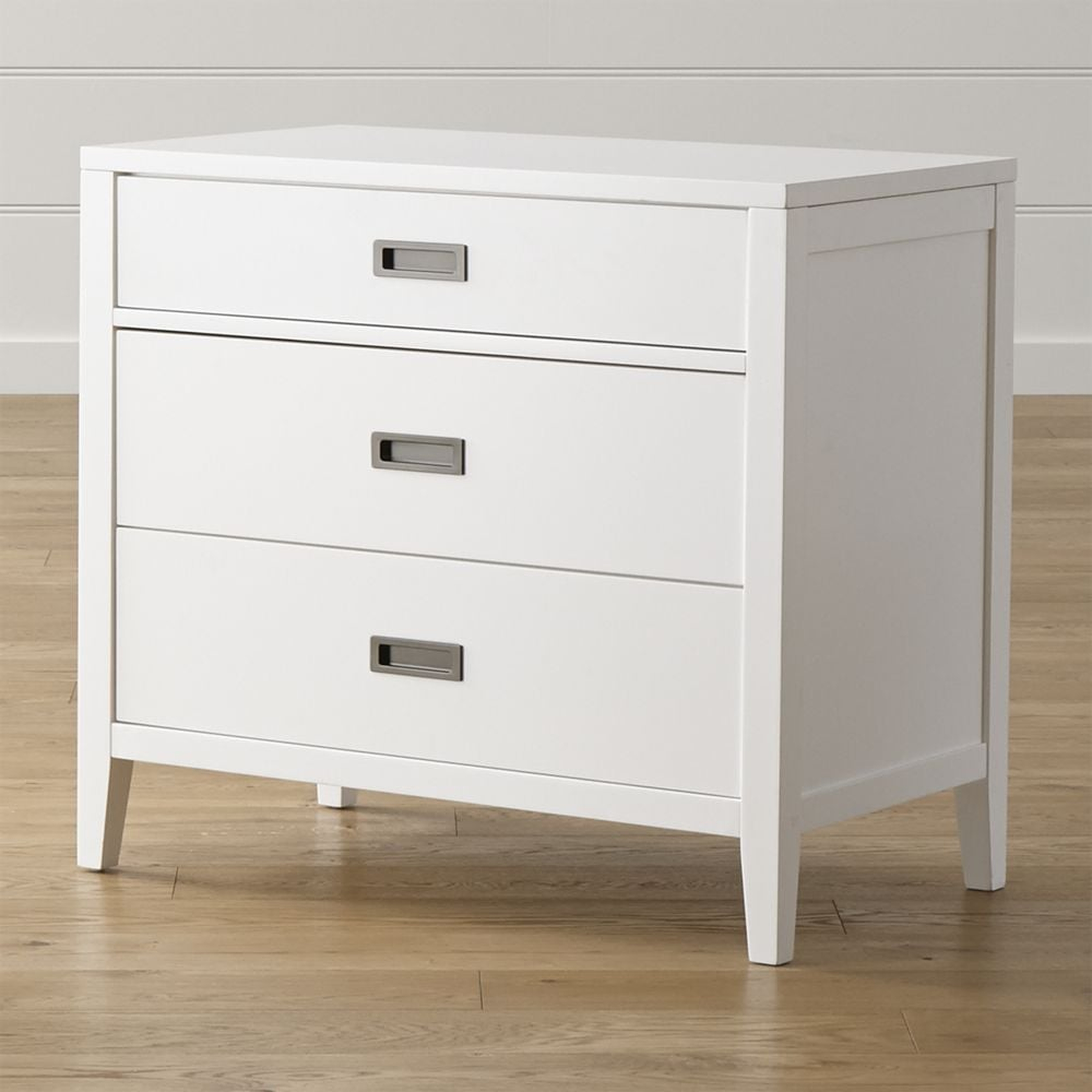 Arch White 3-Drawer Chest - Crate and Barrel