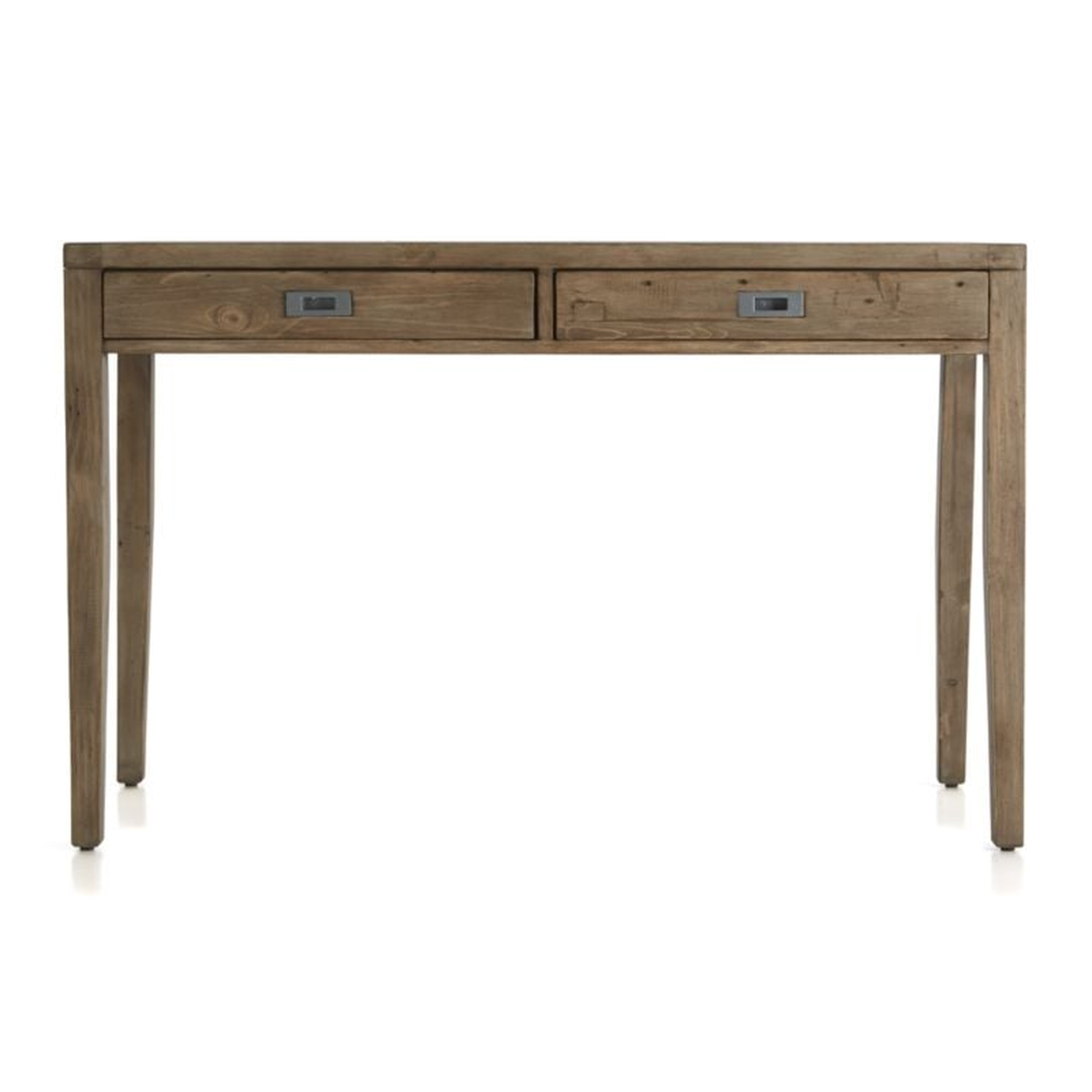 Morris 48" Ash Grey Writing Desk - Crate and Barrel
