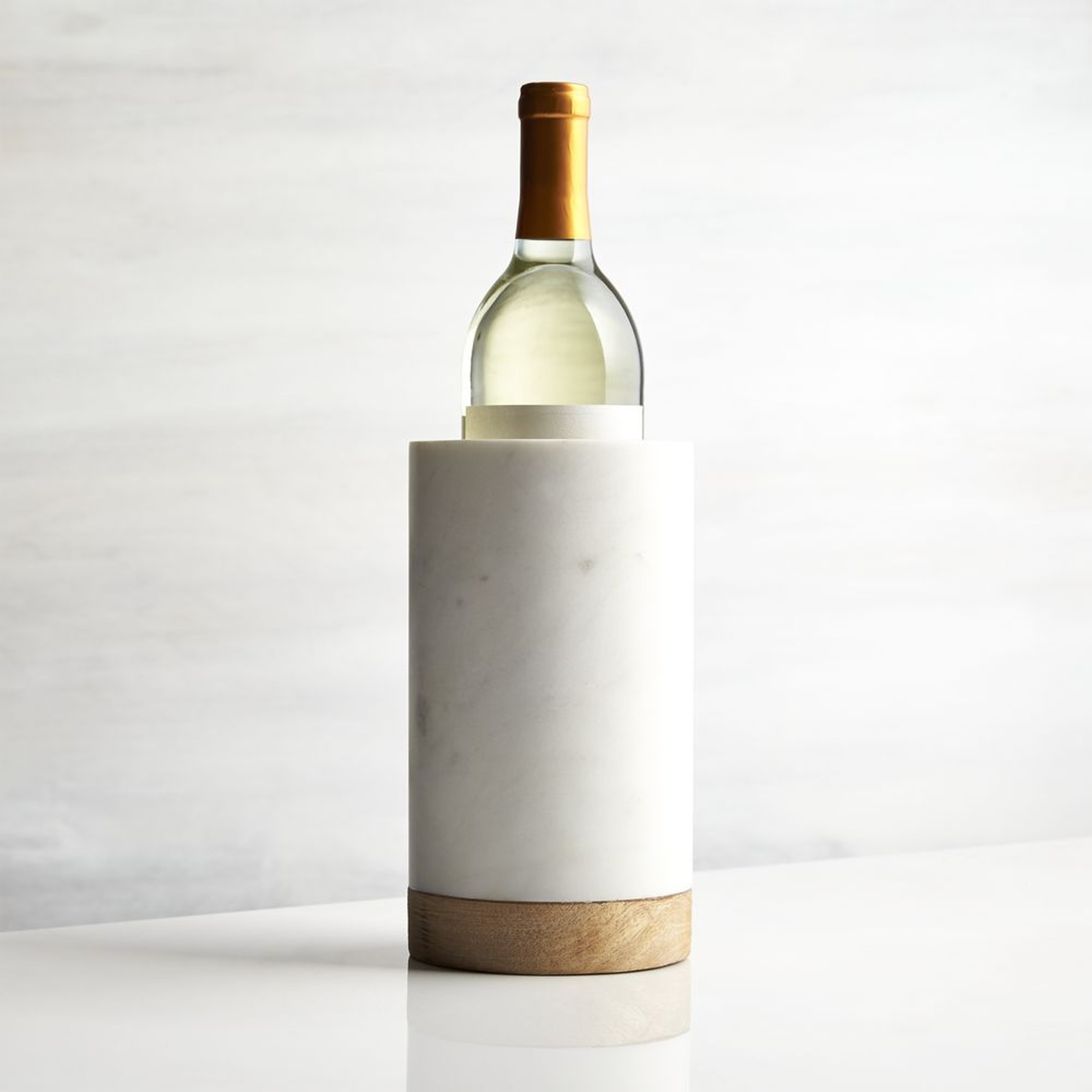 Wood Marble Wine Cooler - Crate and Barrel