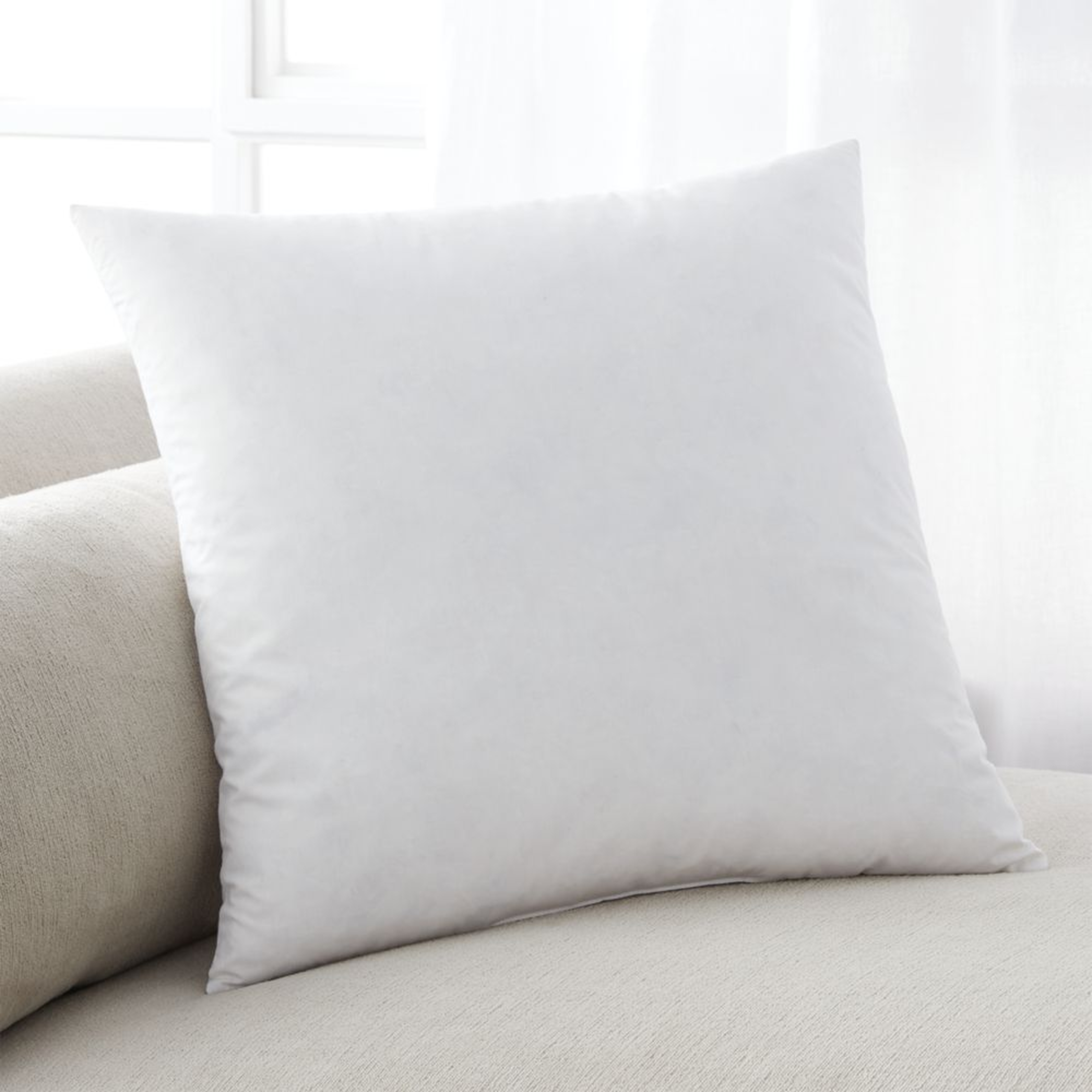 Feather-Down 18" Pillow Insert - Crate and Barrel