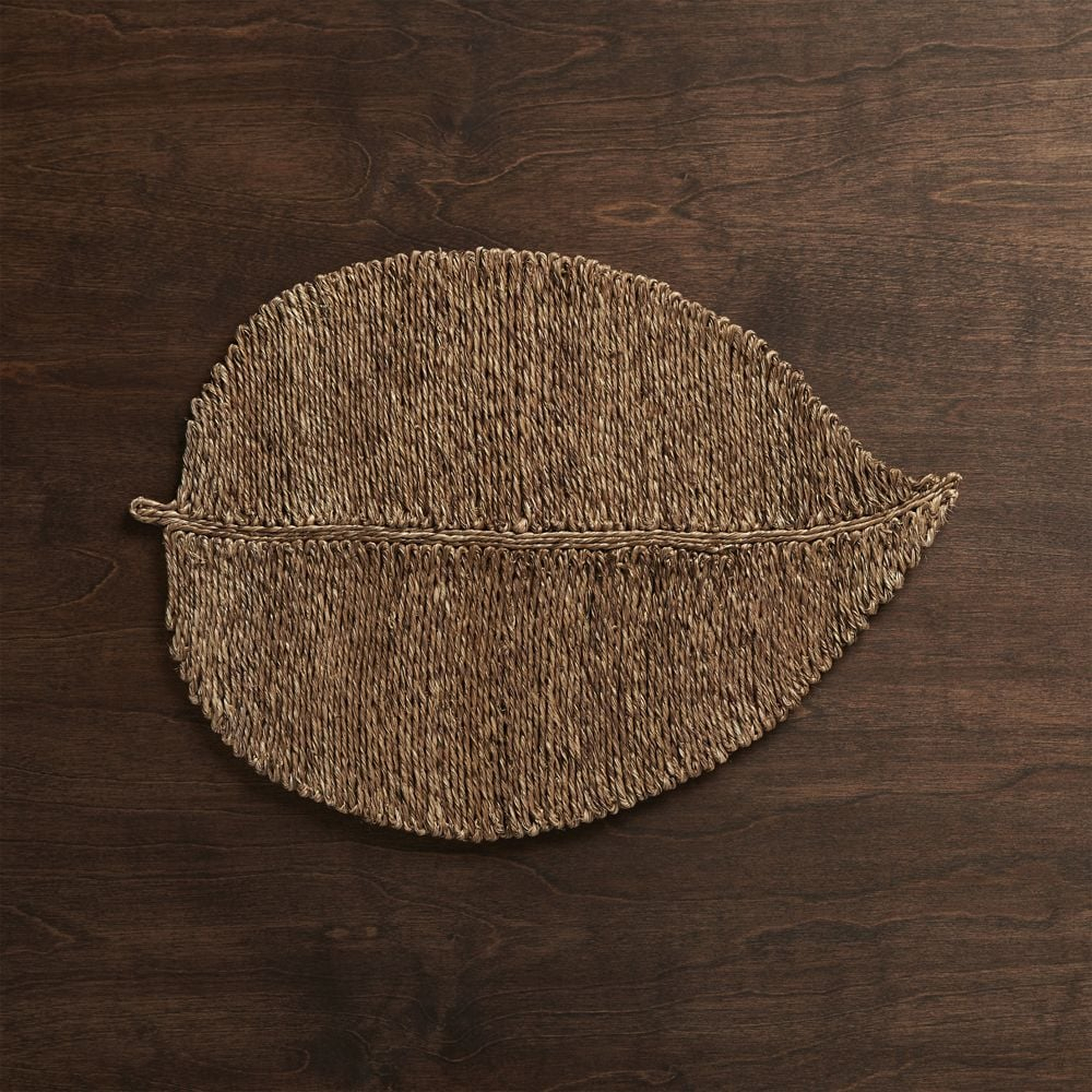 Woven Fiber Leaf Placemat - Crate and Barrel