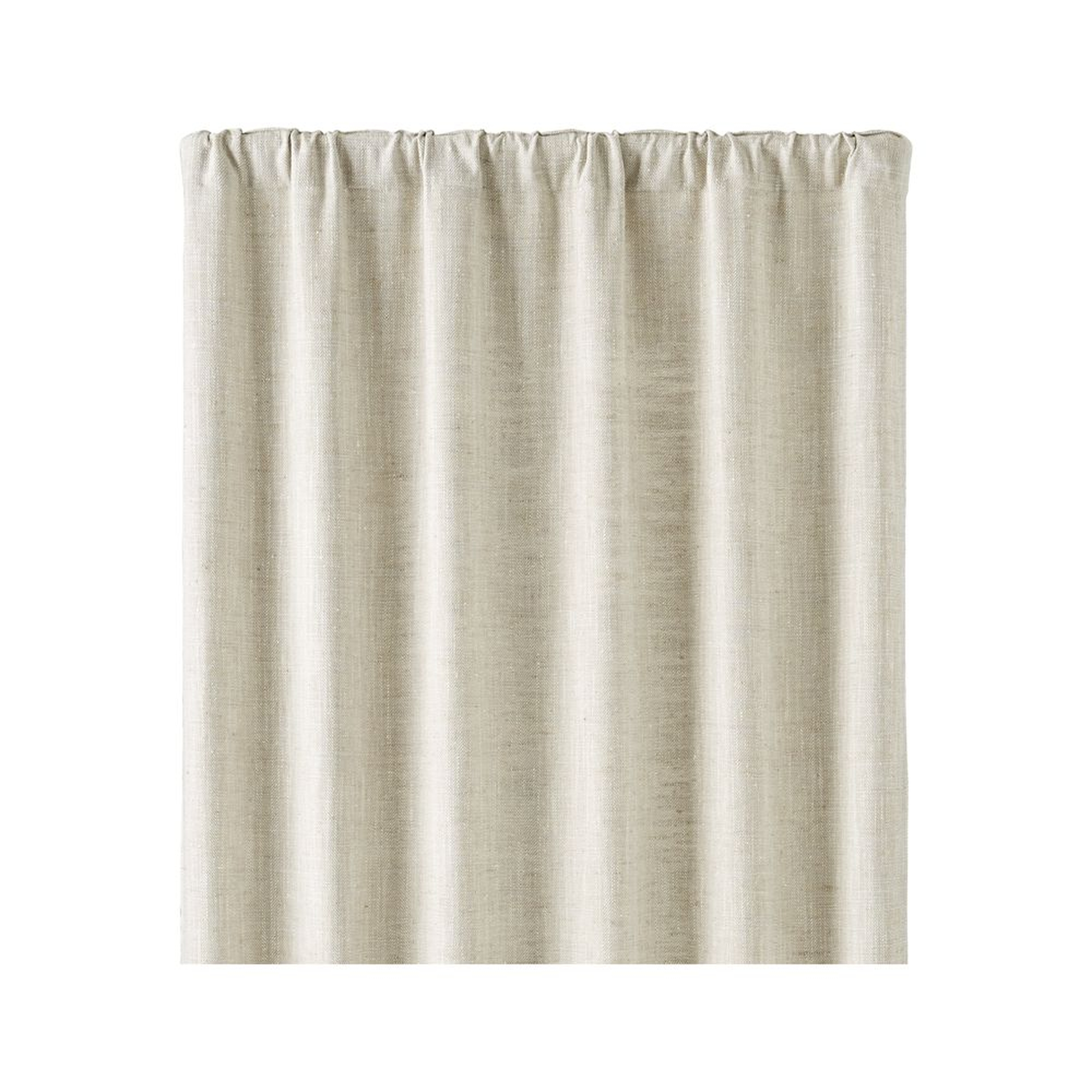 Reid Natural 48"x84" Curtain Panel - Crate and Barrel