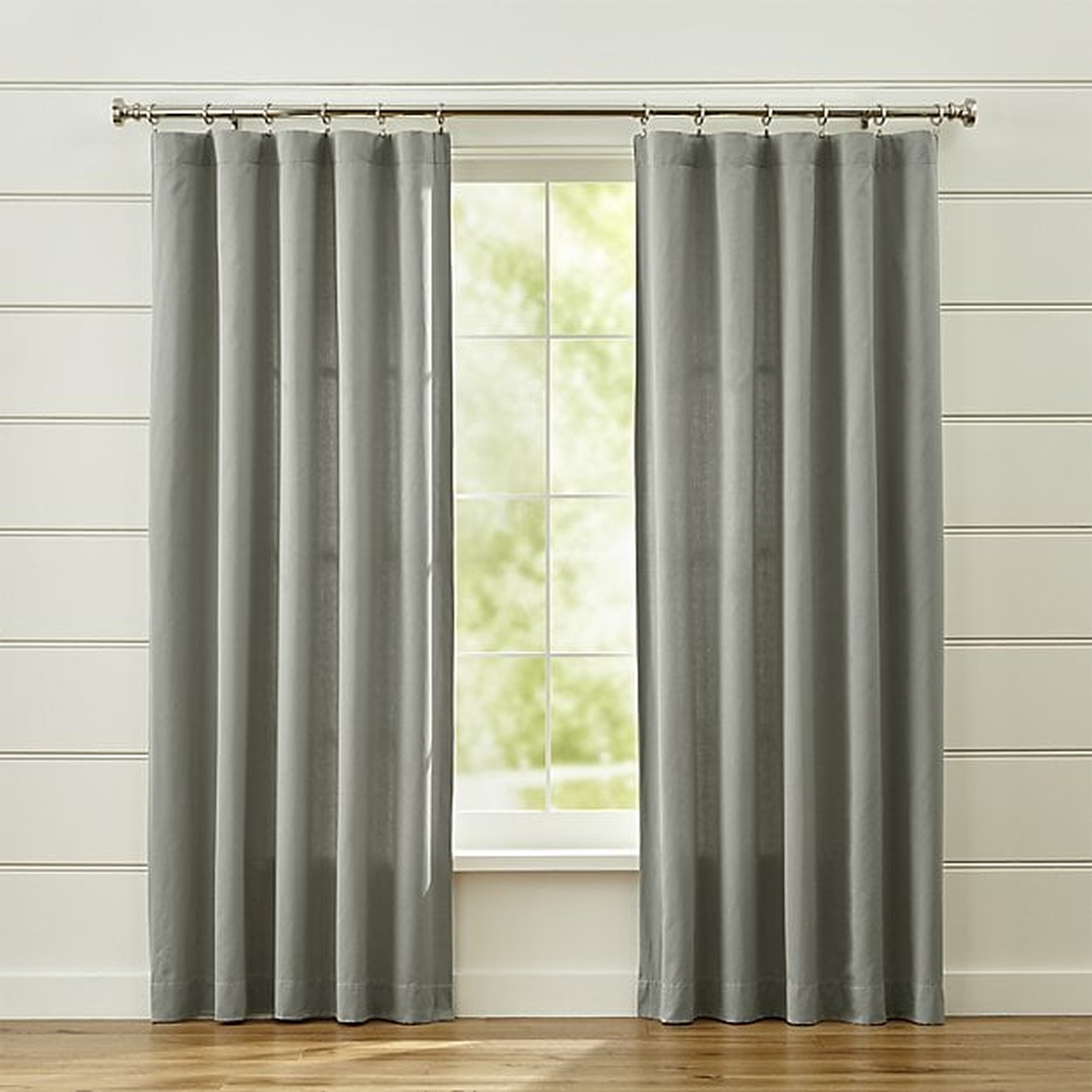 Taylor Grey Curtains - Crate and Barrel