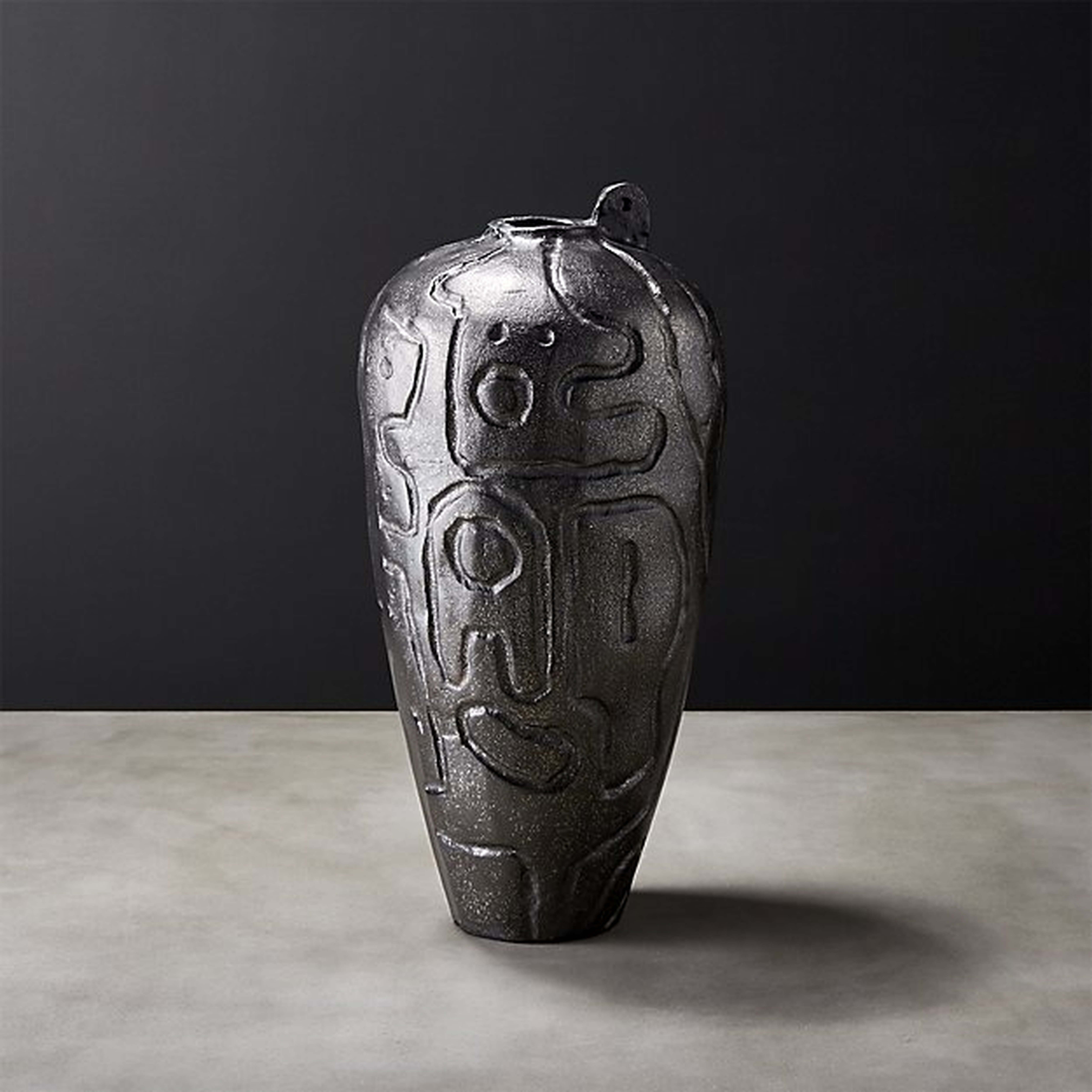 omec small black vase - CB2
