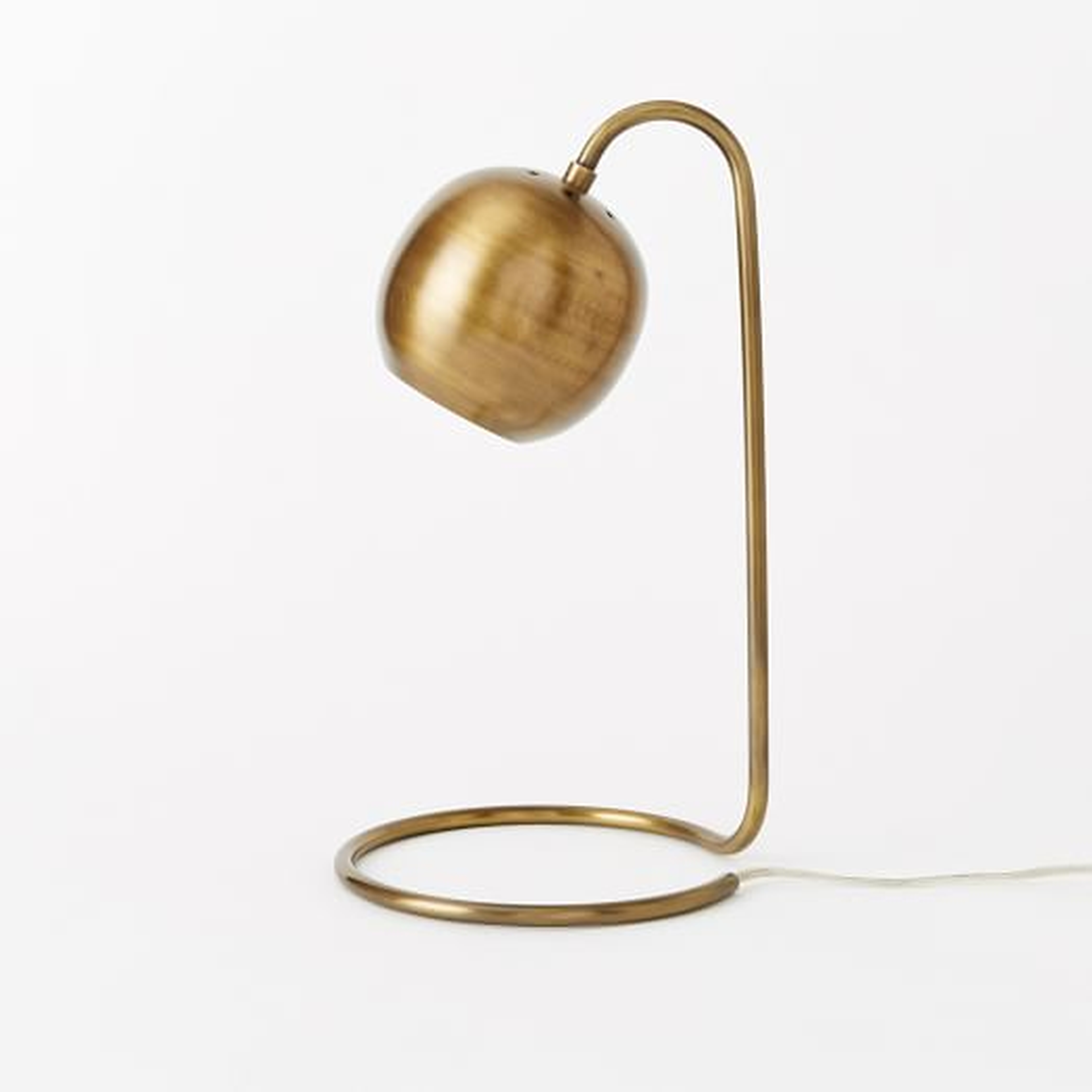 Scoop Table Lamp - Antique Brass - West Elm