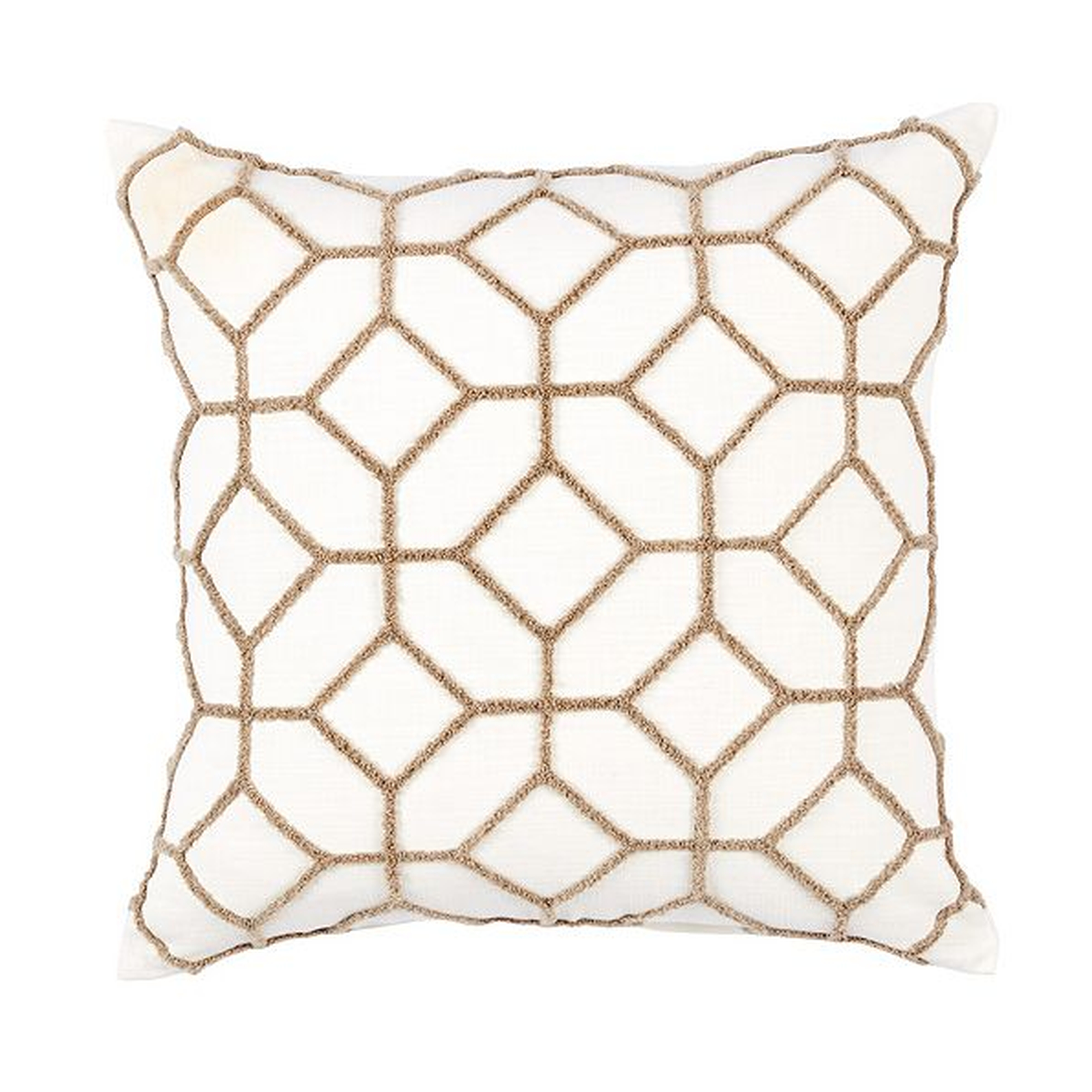 Inman Textured Trellis Pillow - Ballard Designs