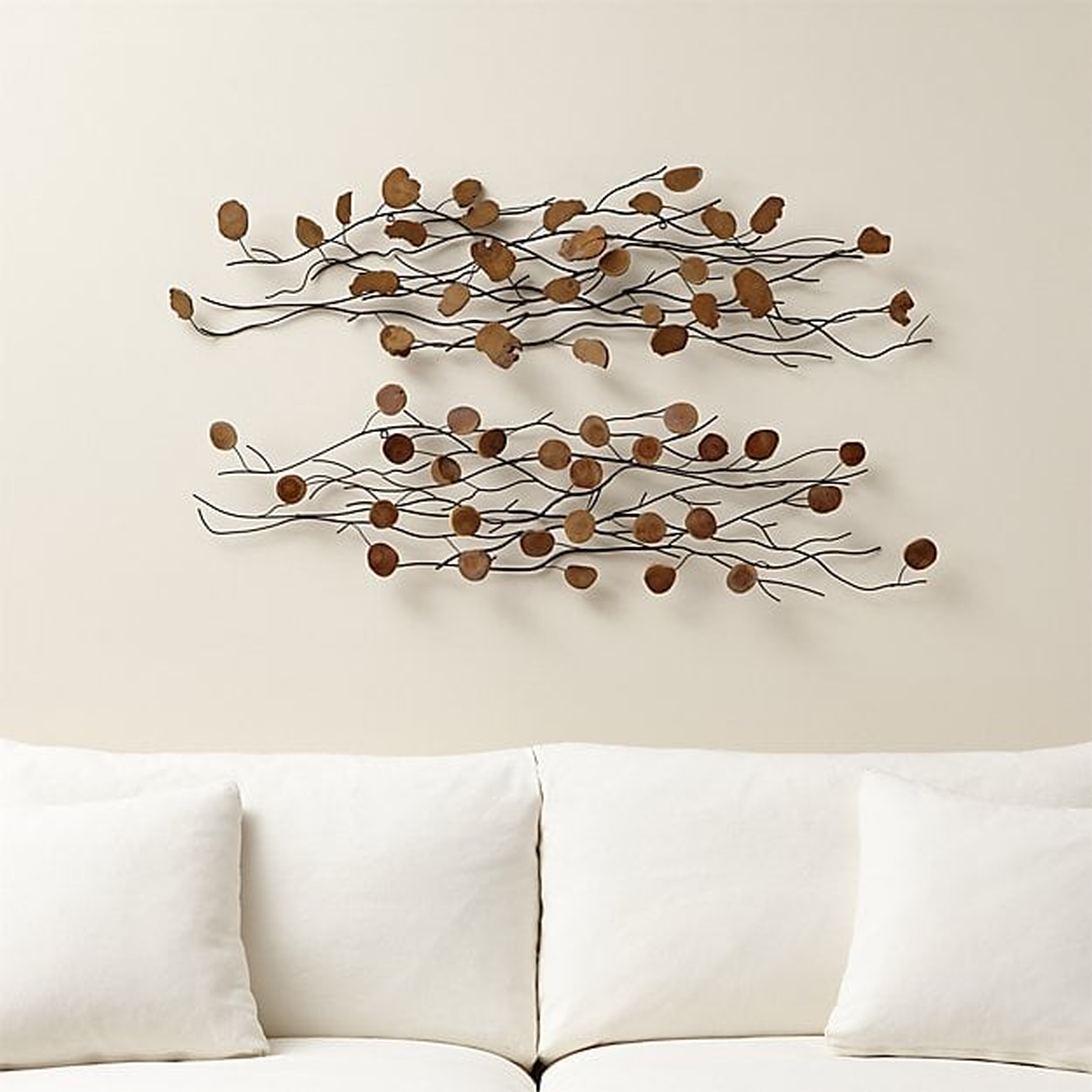 "Chimes" Metal Wall Art Sculptures, Set of 2 - Crate and Barrel