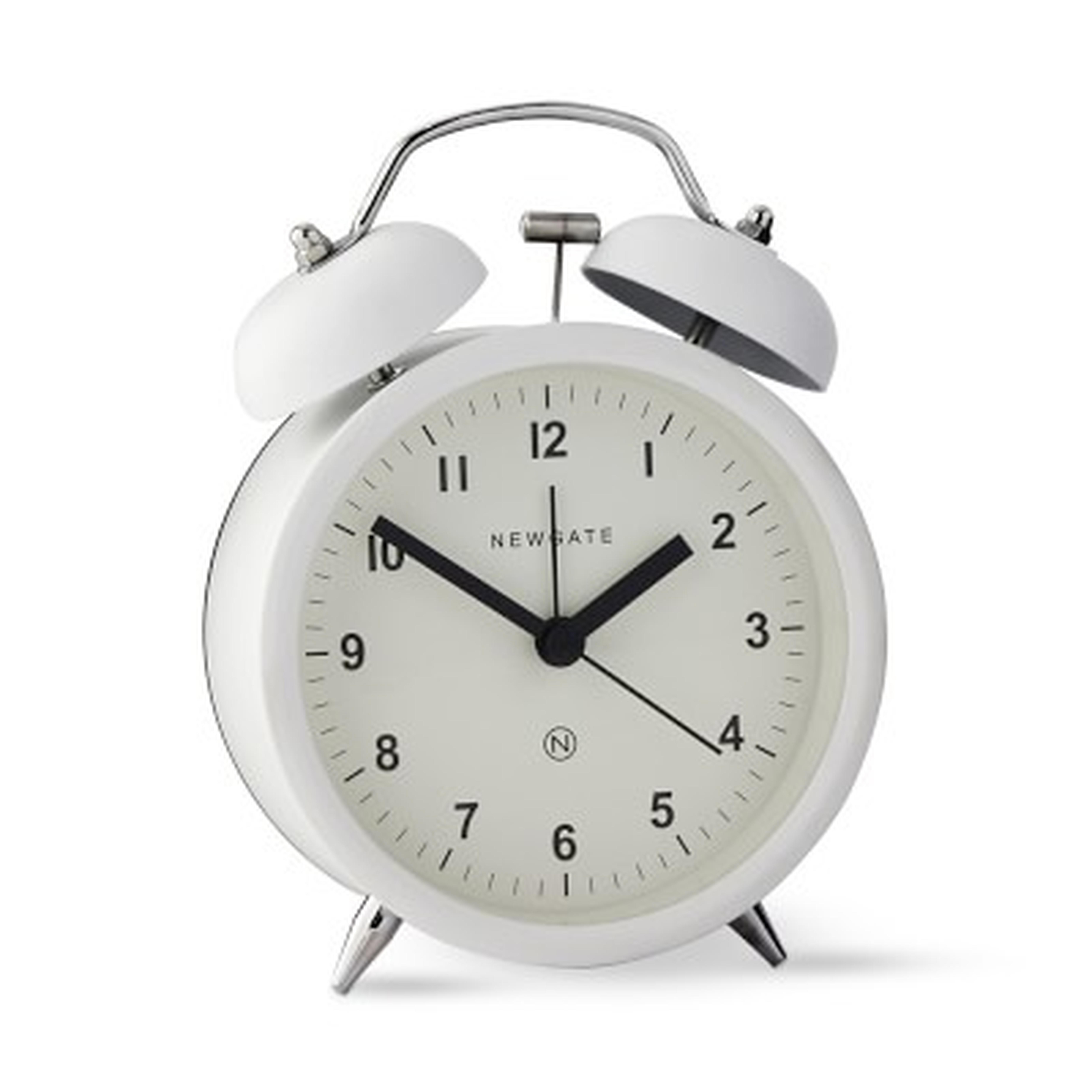 Newgate Charlie Bell Alarm Clock, White - Williams Sonoma