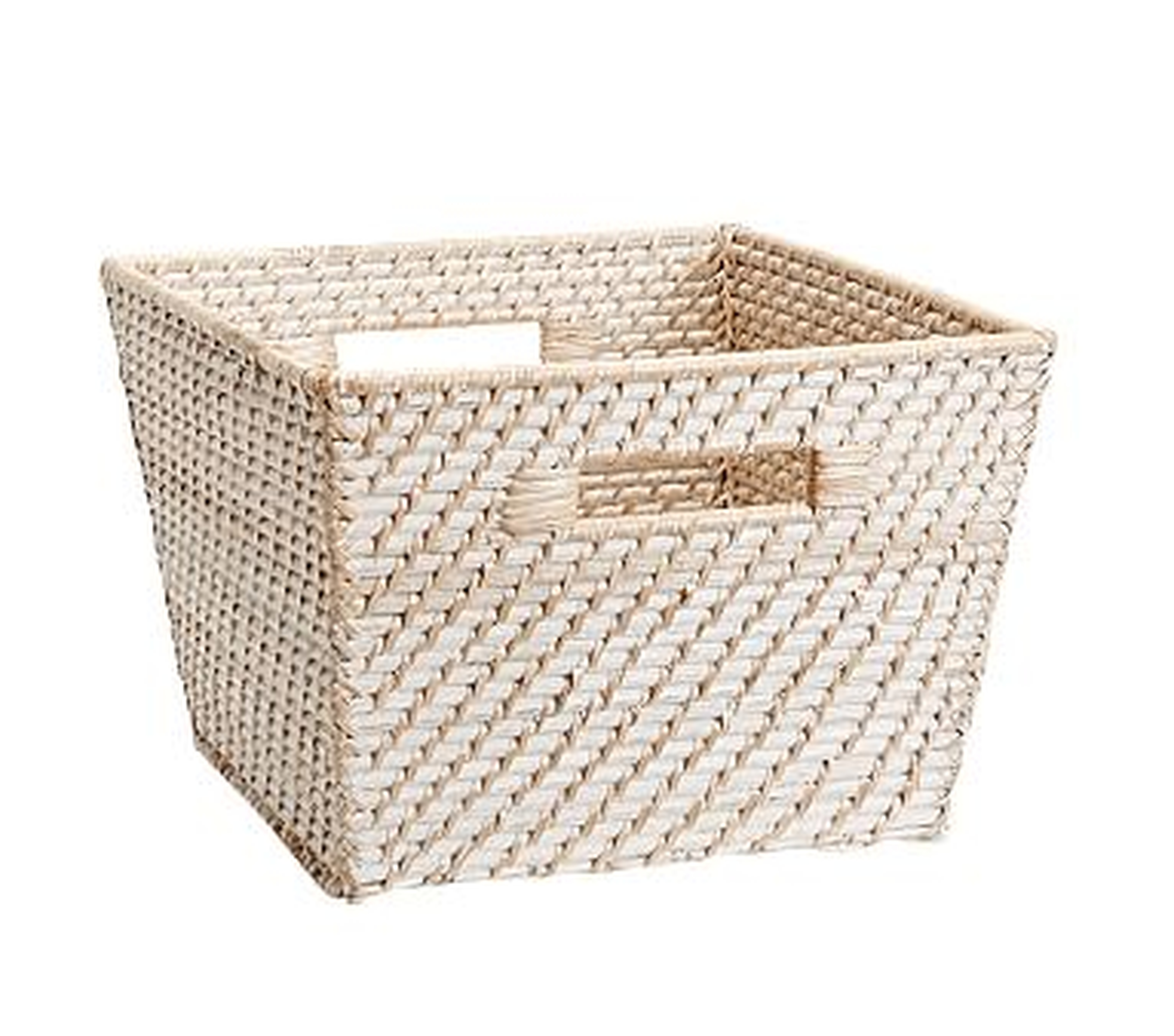 Quinn White Washed Utility Basket - Pottery Barn Kids