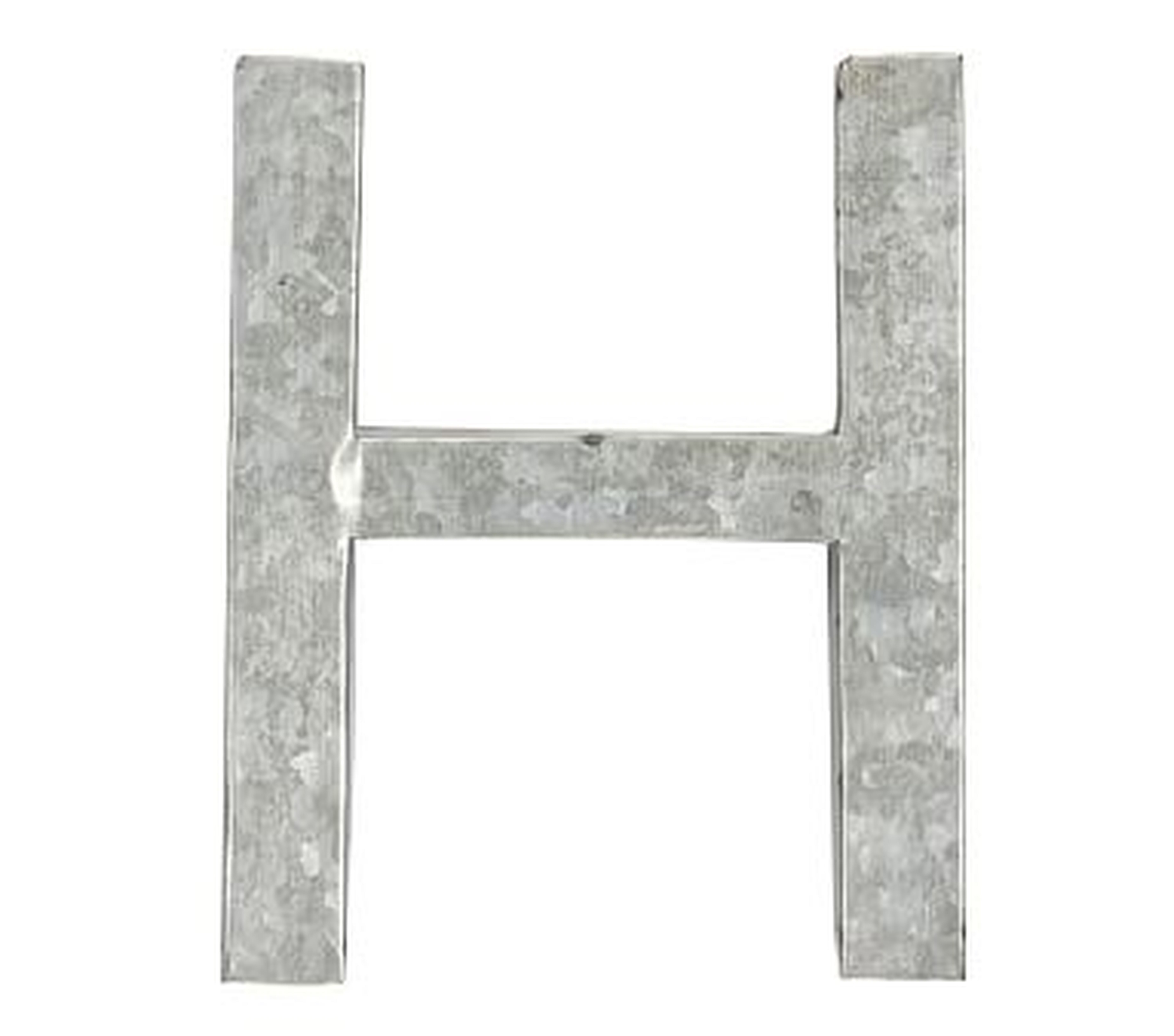 Galvanized Wall Letter, H - Pottery Barn Kids
