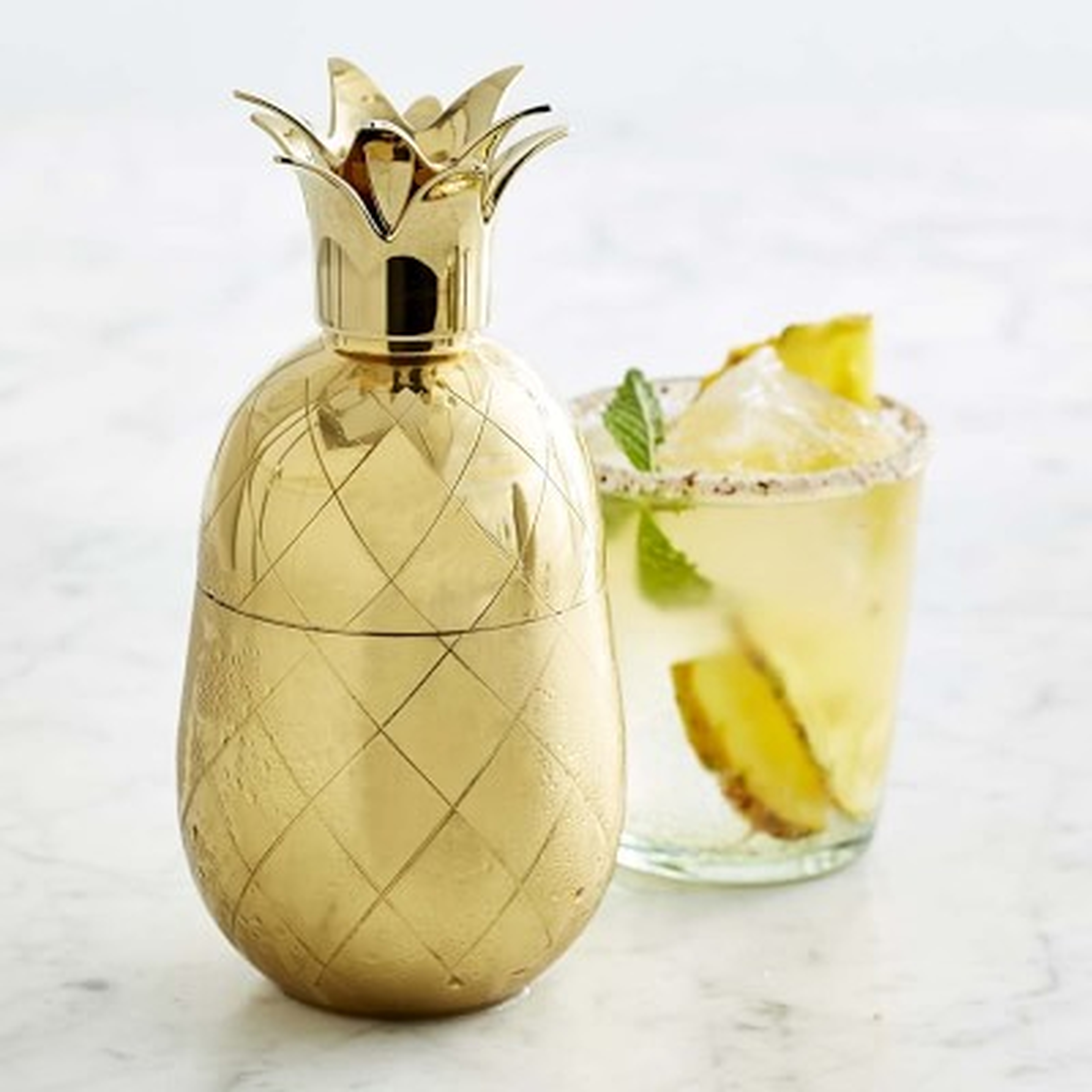 Gold Pineapple Cocktail Shaker - Williams Sonoma
