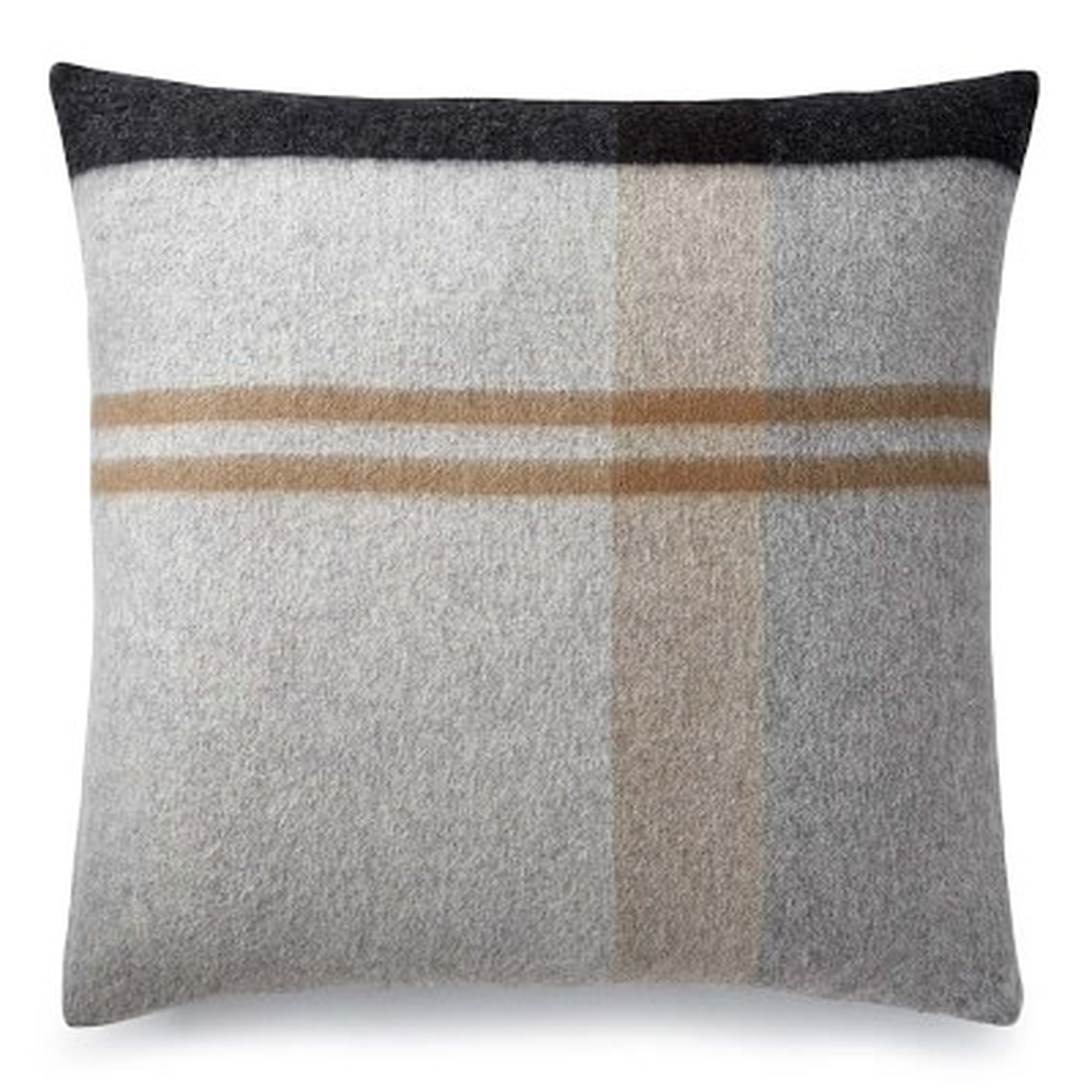 Plaid Lambswool Pillow Cover, 22" X 22", Grayson - Williams Sonoma