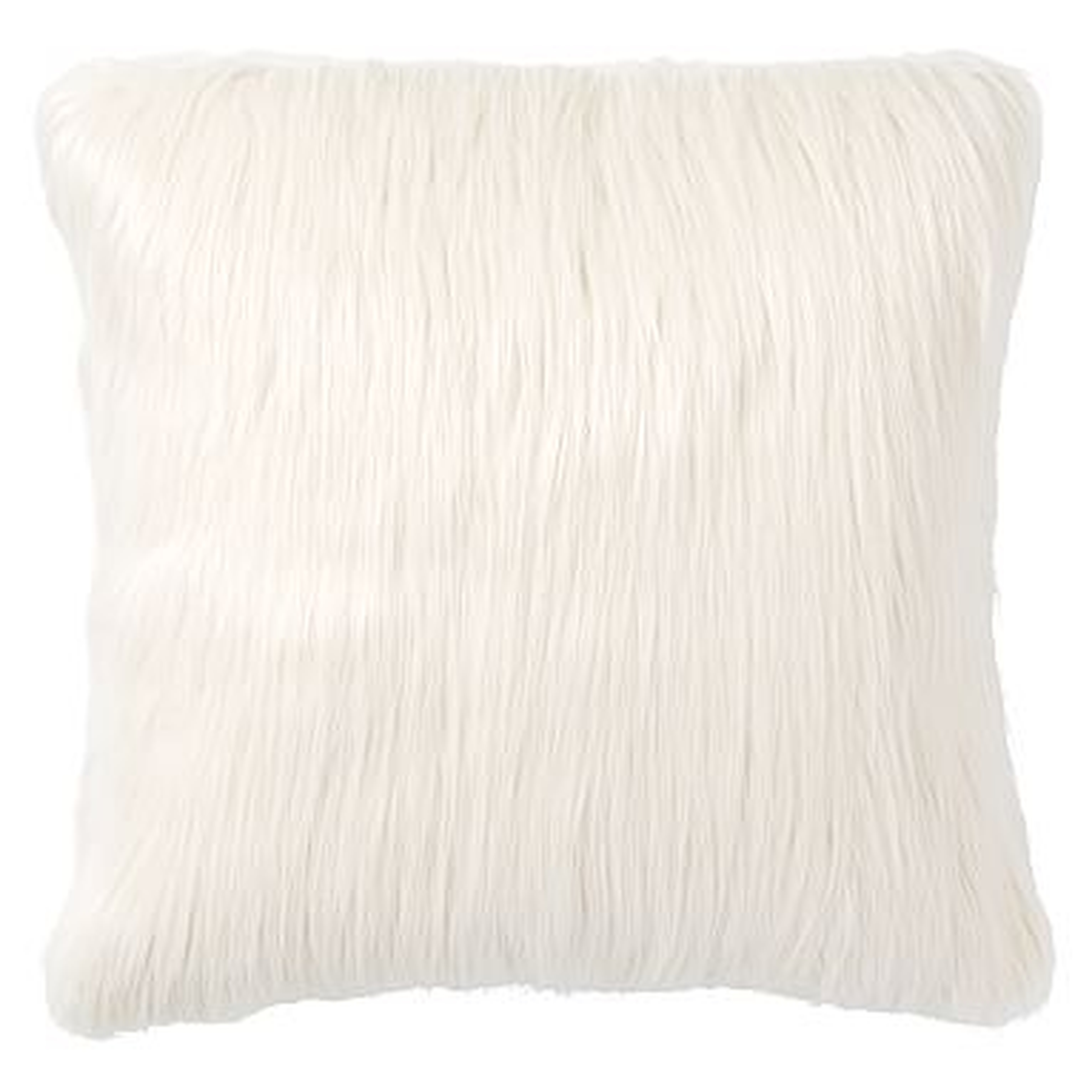 Fur-Rific Faux-Fur Pillow Cover, Ivory + insert - Pottery Barn Teen
