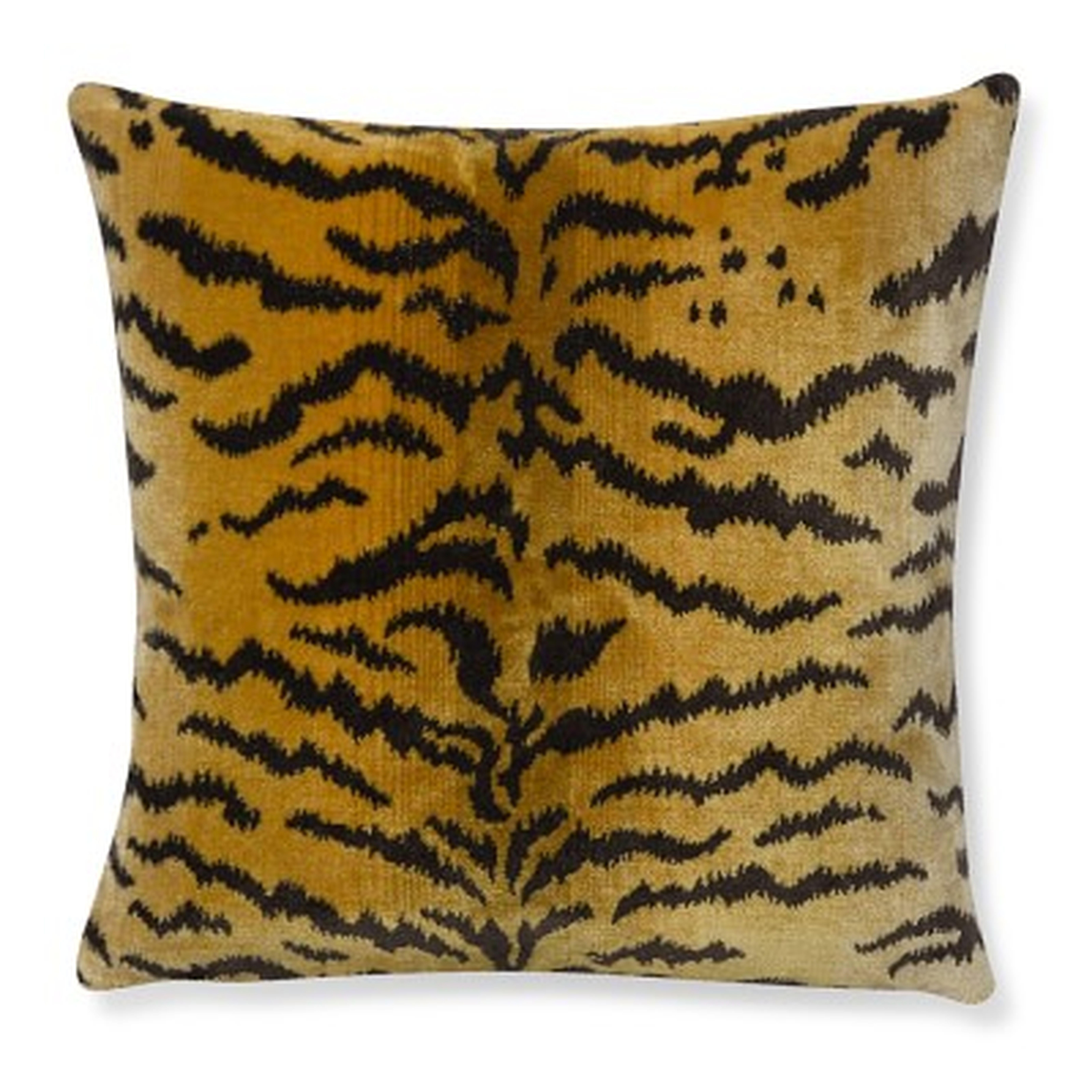 The House of Scalamandre Tiger Pillow Cover, 20" X 20", Gold - Williams Sonoma