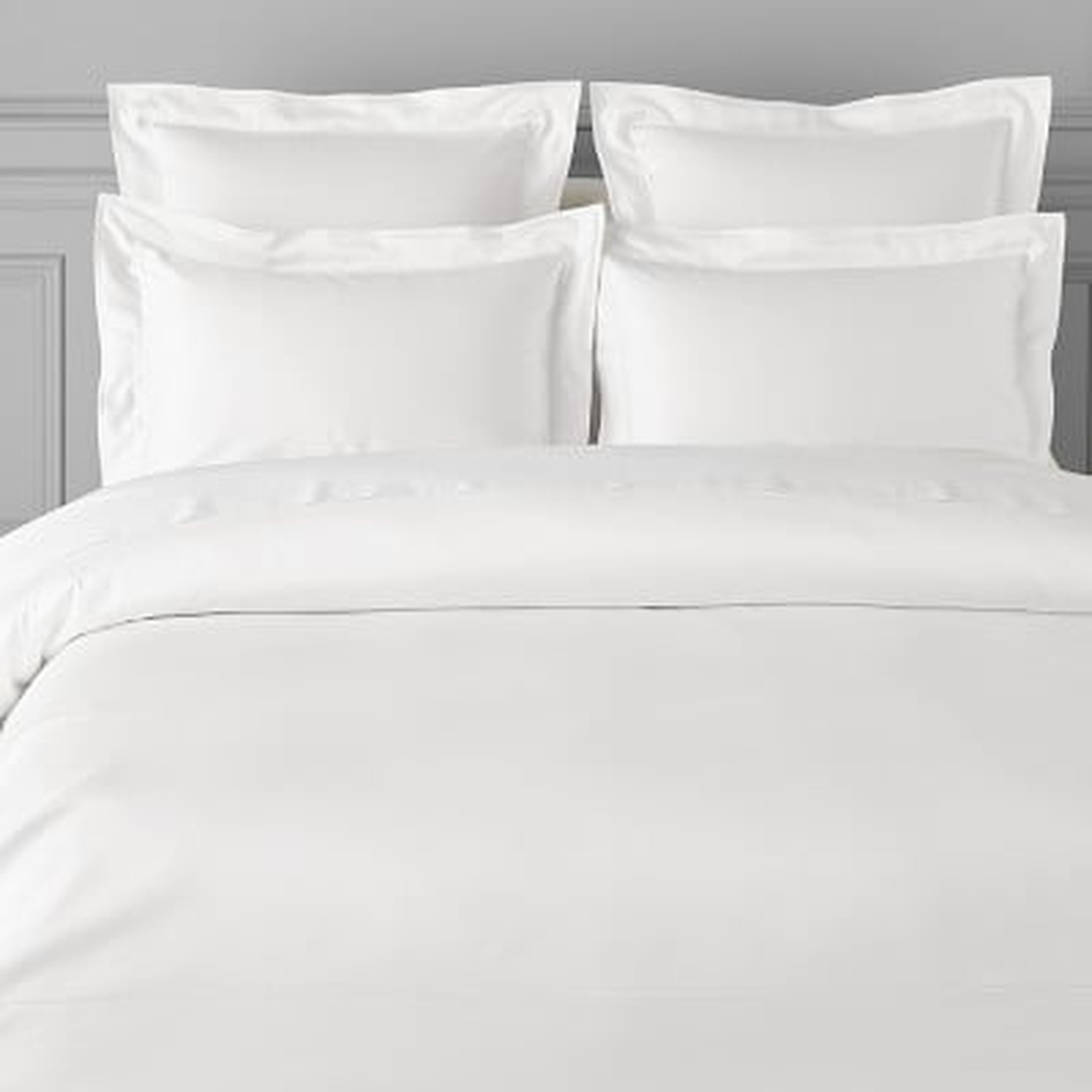 Chambers(R) 600 Thread Count Sateen Duvet Cover, King/Cal King, White - Williams Sonoma