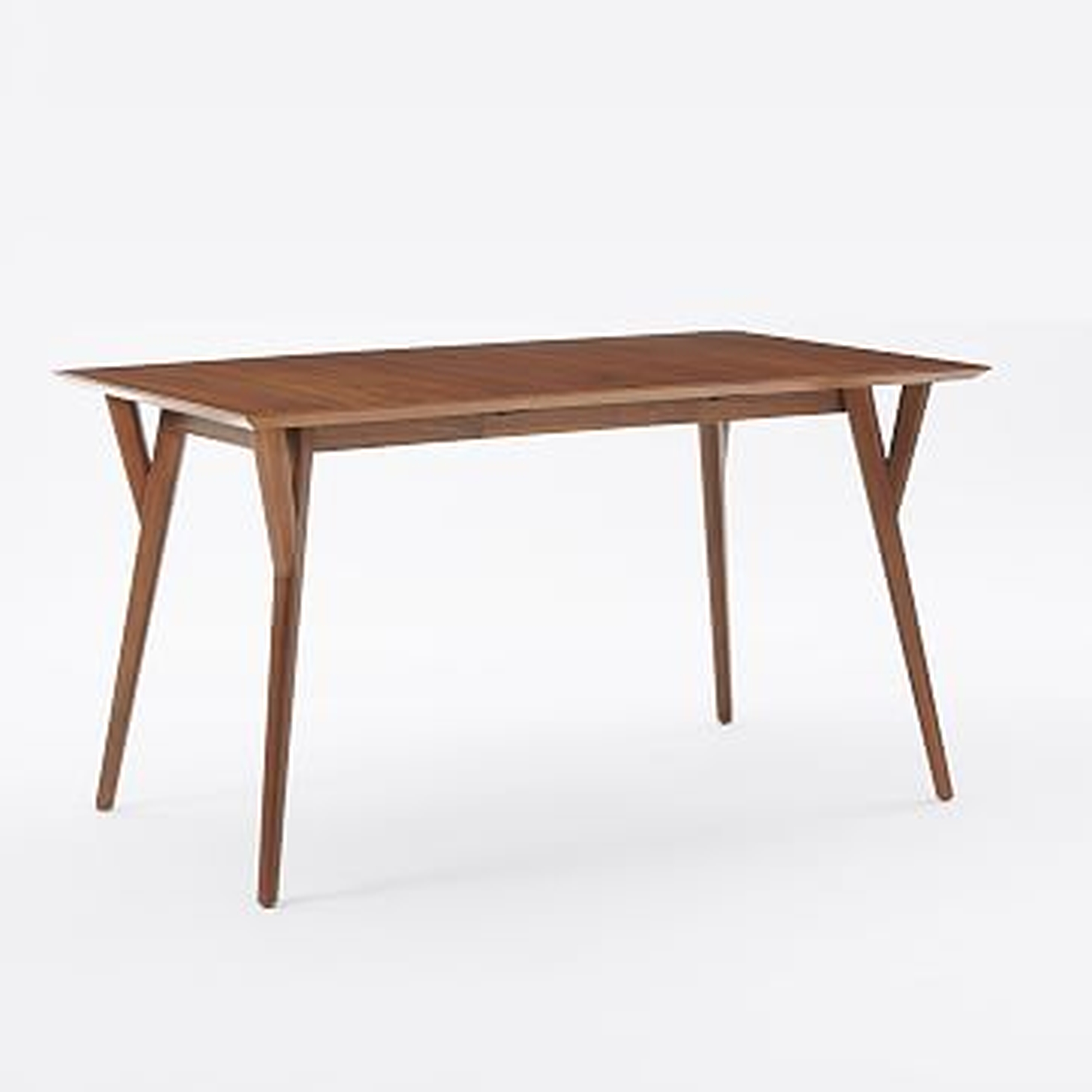 Mid-Century Expandable Dining Table, 39" to 55", Walnut - West Elm