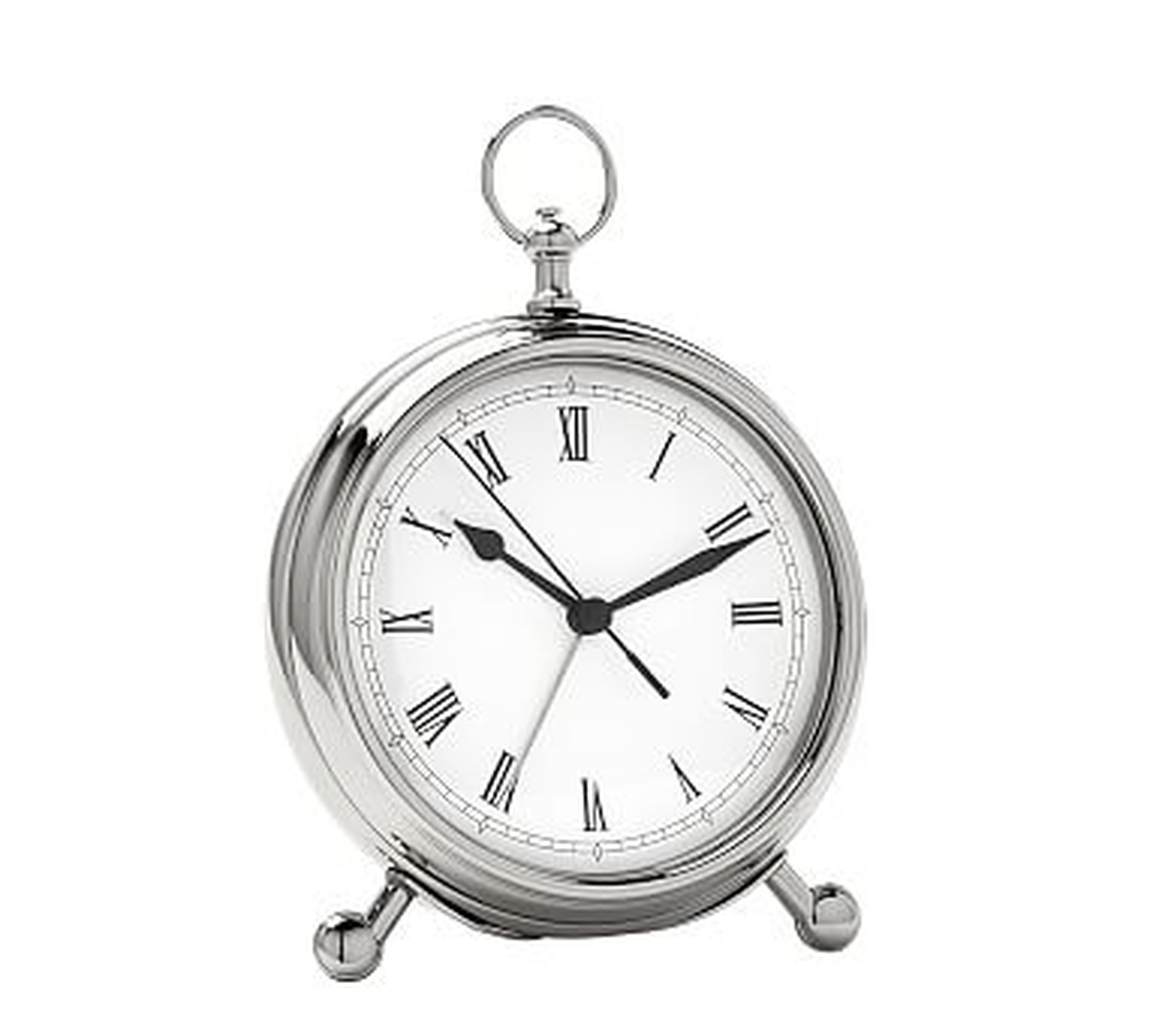 Pocket Watch Clock, Medium, Nickel finish - Pottery Barn