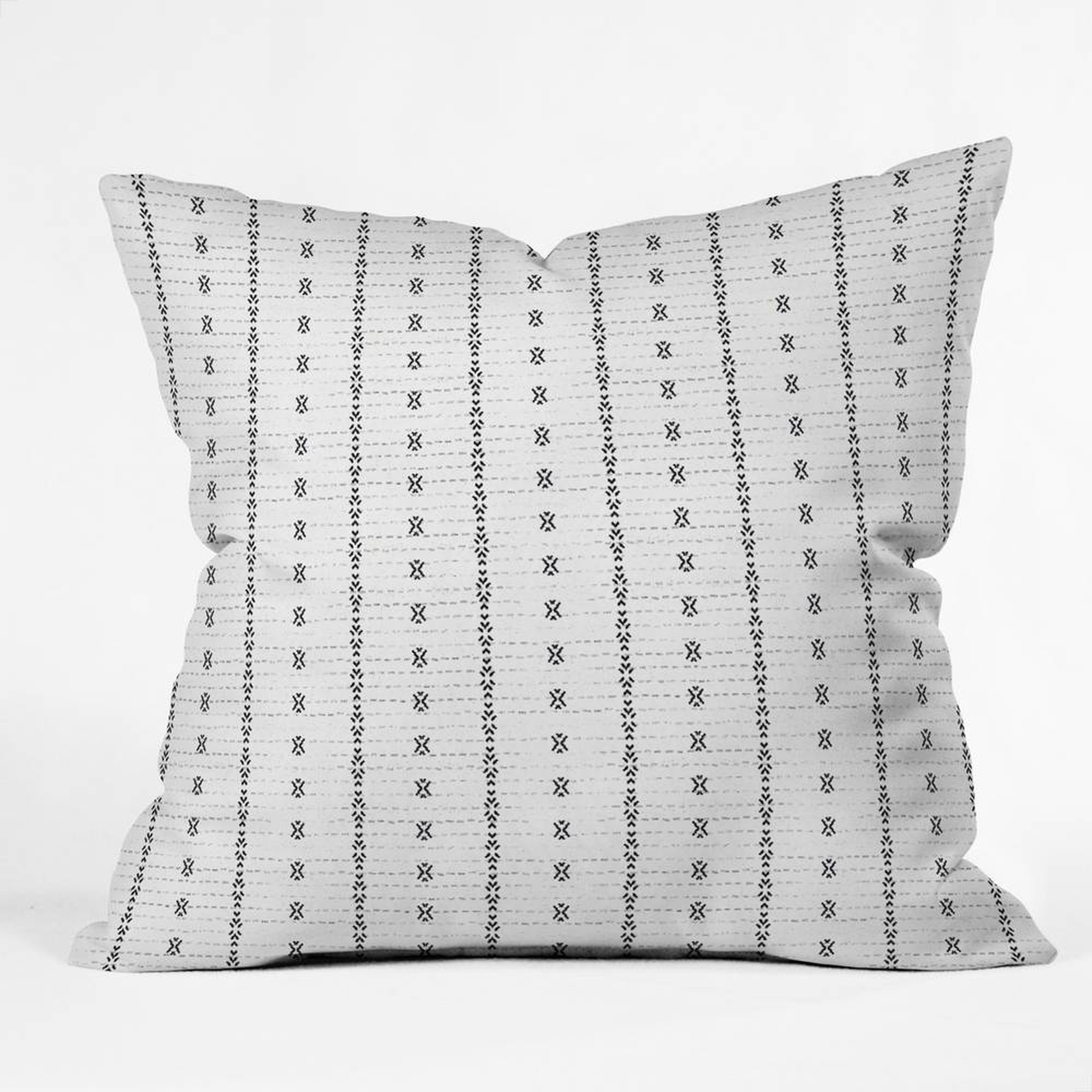 FRENCH LINEN TRIBAL IKAT Pillow - indoors - Deny Designs